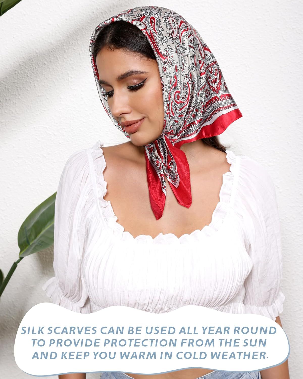 23” Satin Bandanas or Women Head Scar Like Silk Scar or Hair Scar Satin Neck Scar Silk Hair Bandana Headscar
