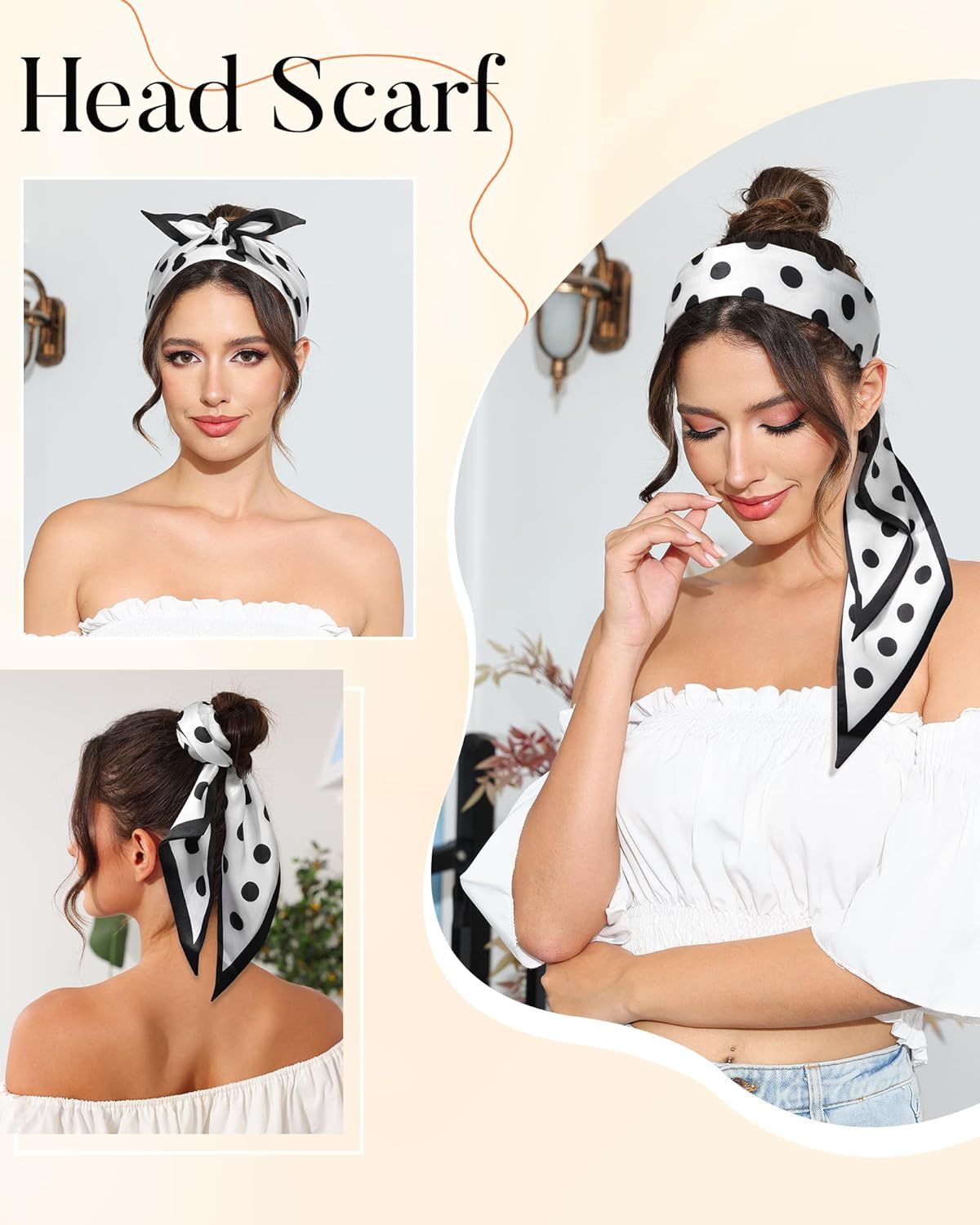 Long Silk eel Scar Women Hair Scar Satin Neck Scar Tie Bandana Headband Scar Edge Wrap Head Scar Purse Handbags