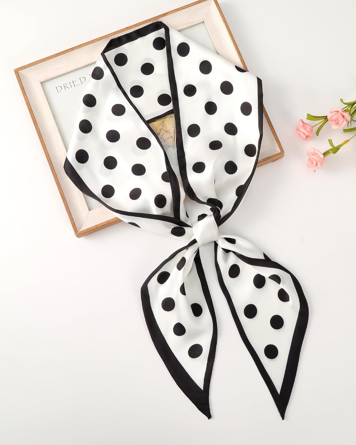 Long Silk eel Scar Women Hair Scar Satin Neck Scar Tie Bandana Headband Scar Edge Wrap Head Scar Purse Handbags