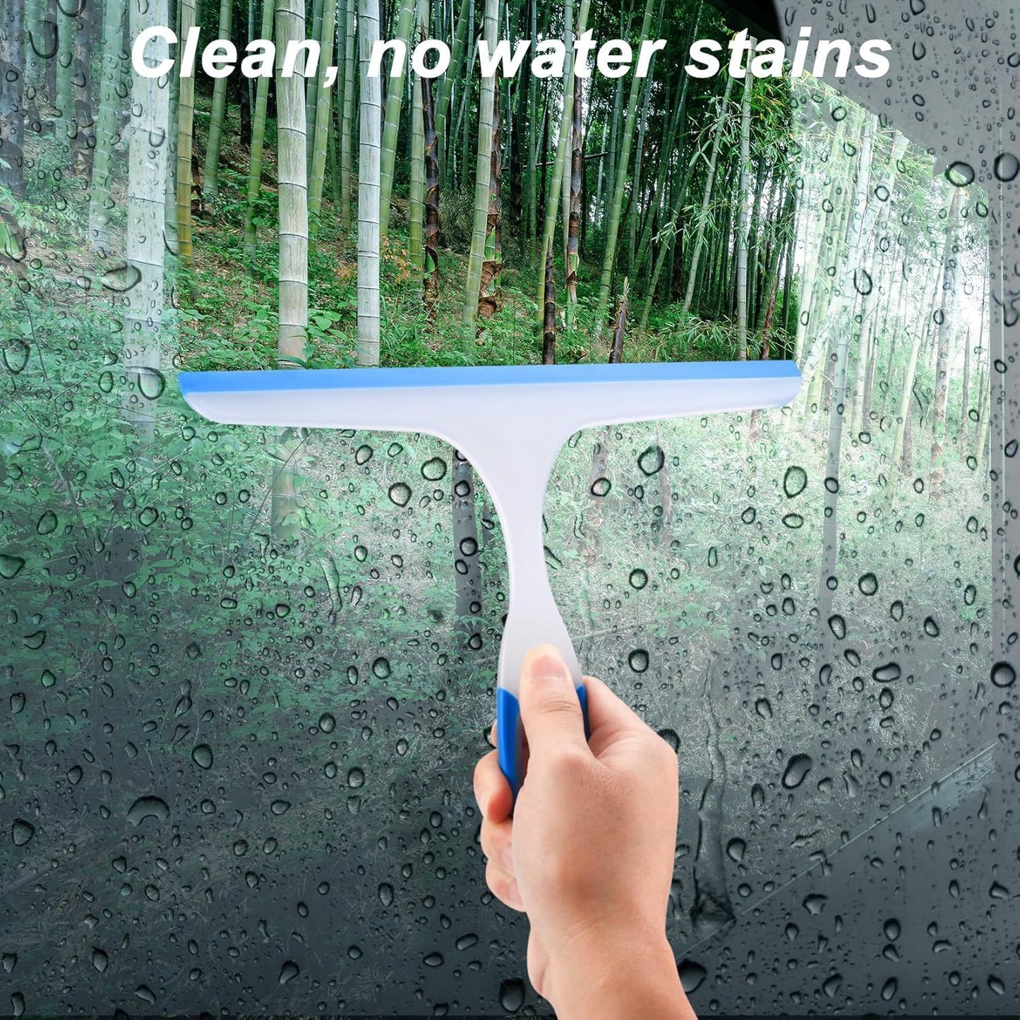Shower Squeegee or Glass Doors, 3pcs Bathroom Squeegee or Shower Cleaner Squeegee, Window Cleaning Squeegee Glass Shower Door or Car Window Wiper Mirror Windshield