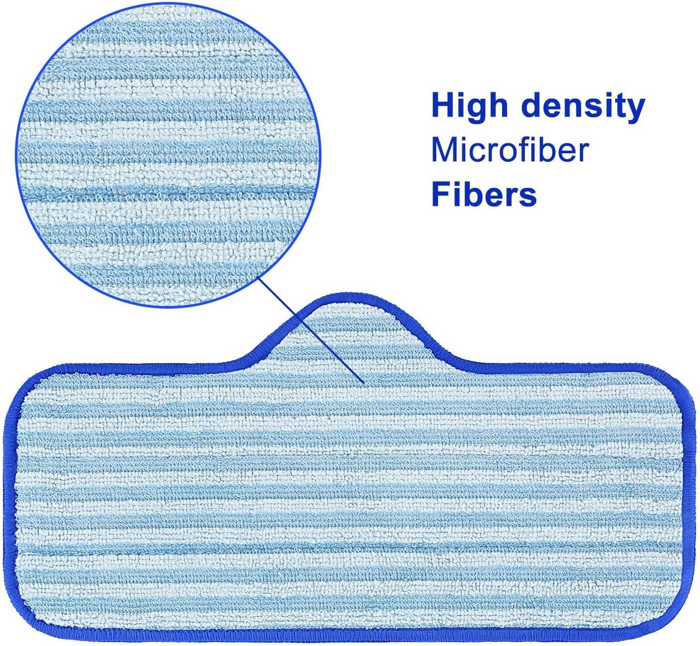 6 Pack Microiber Pads Compatible with Dupray Neat Steam Cleaner, Durable, Reusable and Machine Washable