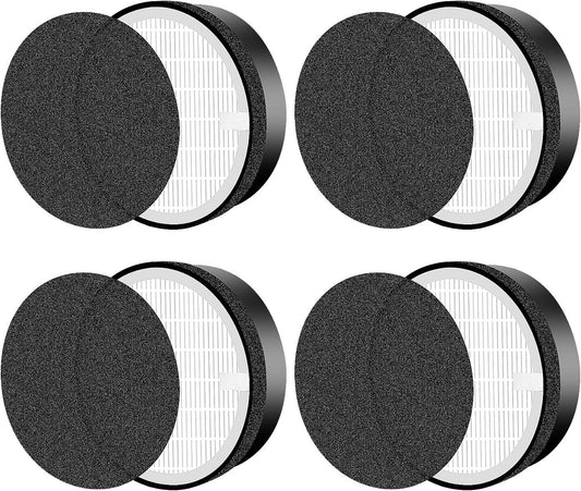 or LEVOIT LV-H132 Replacement ilters, Compatible with  LV-H132 3-in-1 Nylon Pre-ilter, High-Eiciency Activated Carbon True ilters, Part LV-H132-R, 4 Pack