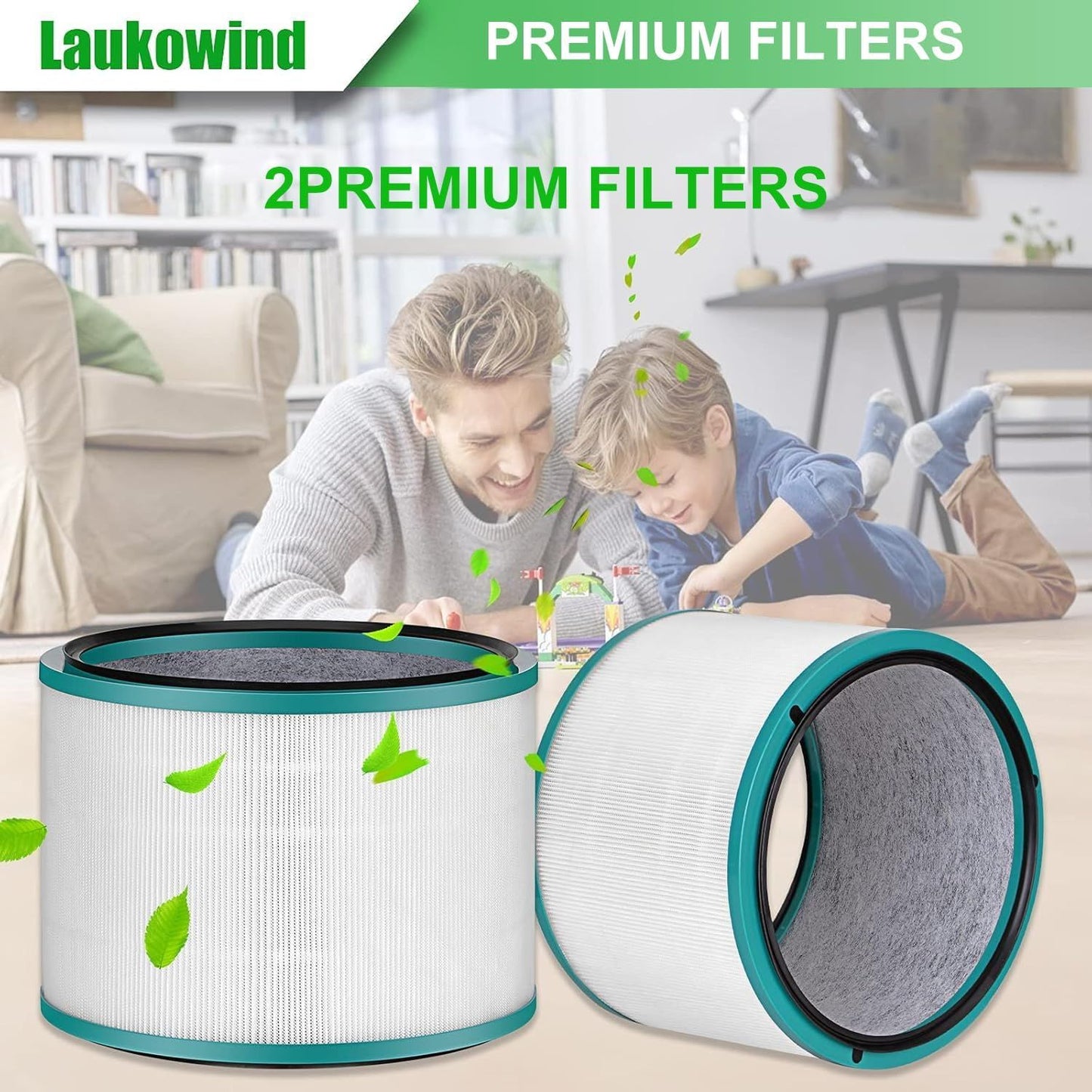 2 Pack Air Puriier ilter Replacements or Dyson HP01, HP02, DP01 Desk Puriiers - Compatible with Part # 968125-03