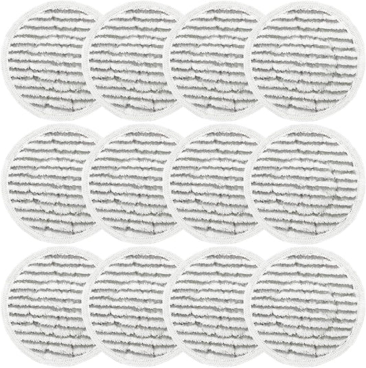 12 Pack Replacement Steam Mop Pads or Shark S8201 S7001 S8001 S7201 S7000AMZ S7000 S7005 S7020 S7001C Steam Mop, Steam & Scrub All-in-One Scrubbing and Sanitizing, Dirt Grip Scrub Washable Pad