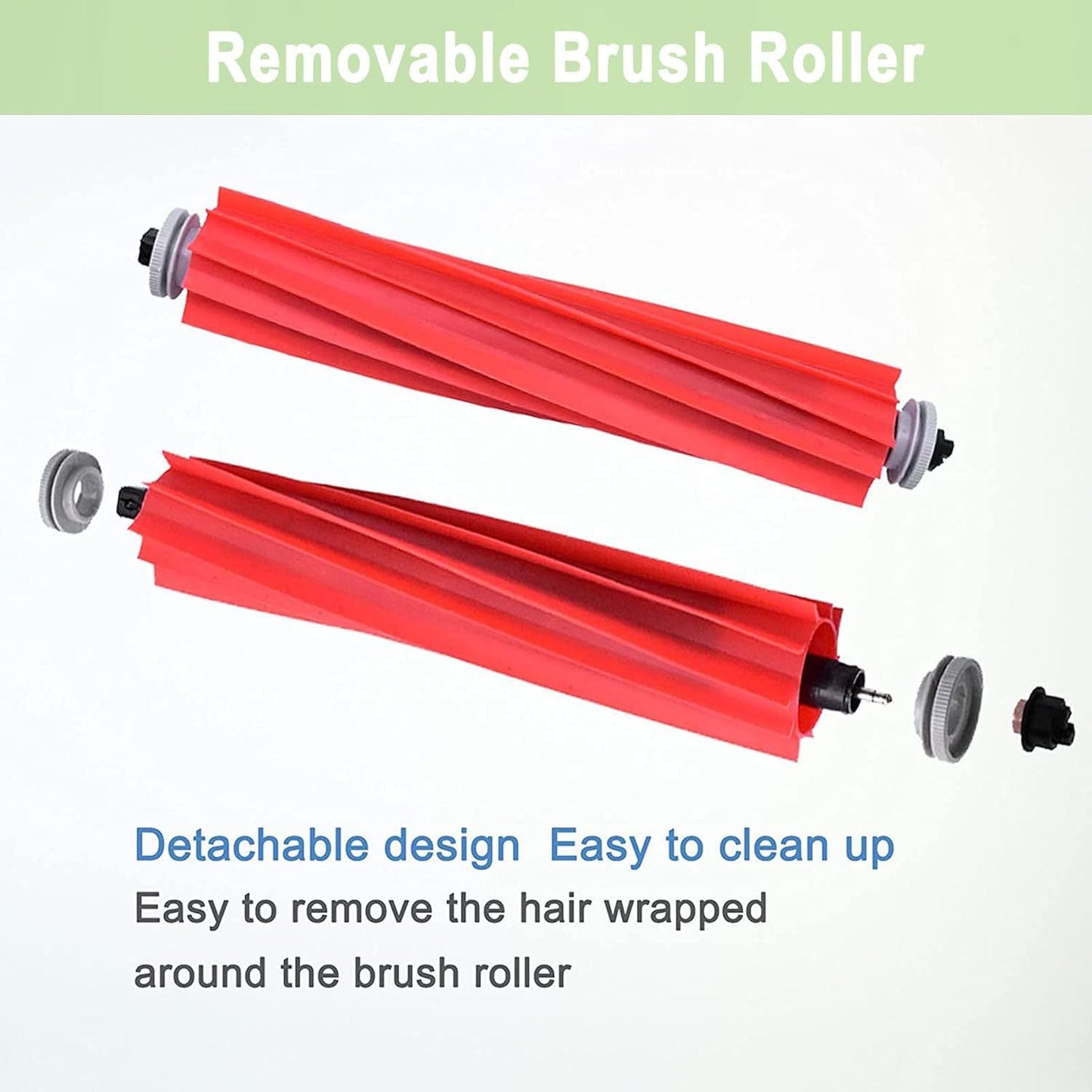 Compatible Replacement Parts Compatible with  S7 S7+ S7 MaxV, S7 MaxV Plus T7S T7 plus T7S plus Robot Vacuum, 2 Roller Brush, 4 ilter, 6 Side Brush, 4 Mop Cloth
