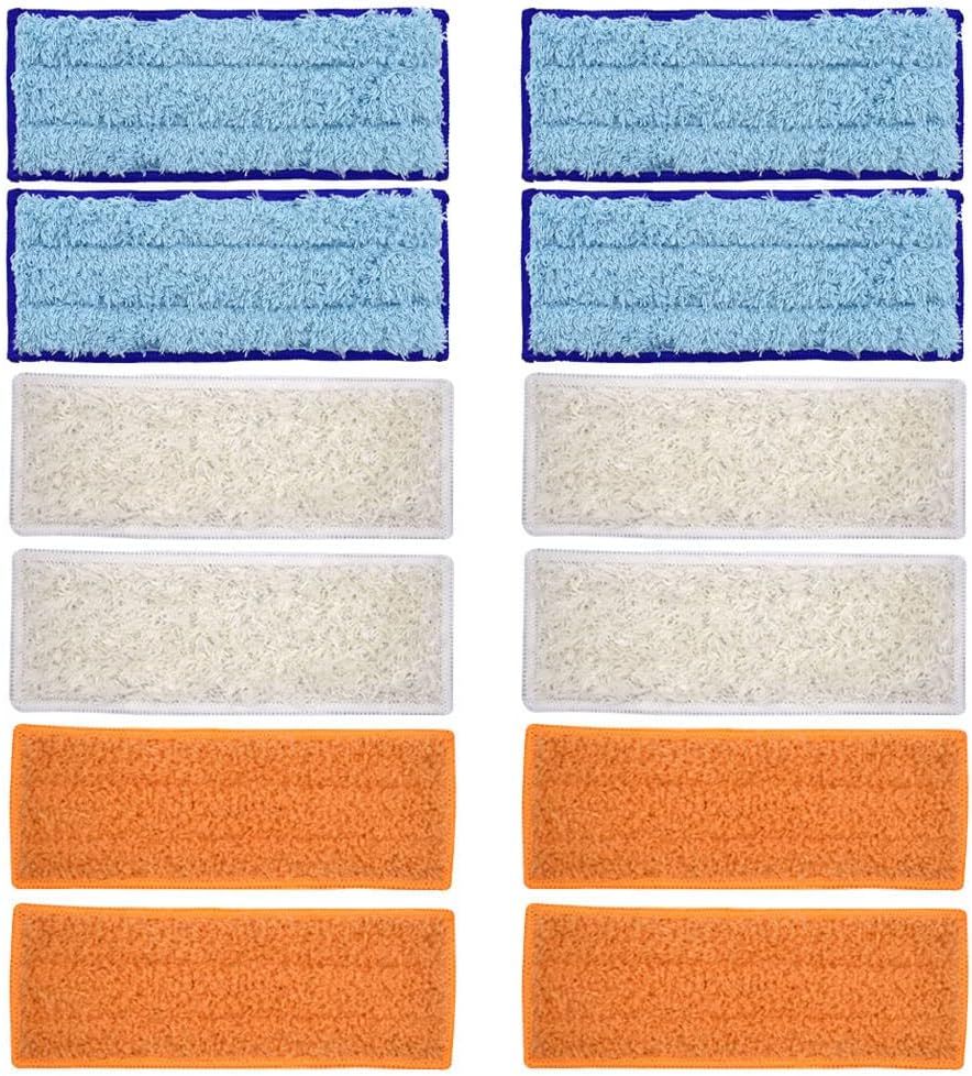 Mop Pads Compatible with iRobot Braava Jet 200 Series 240 241 244 245 250 Robot Mops, Washable and Reusable, 4 Wet 4 Dry 4 Damp.