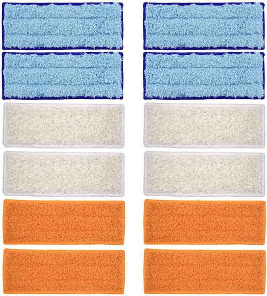 Mop Pads Compatible with iRobot Braava Jet 200 Series 240 241 244 245 250 Robot Mops, Washable and Reusable, 4 Wet 4 Dry 4 Damp.