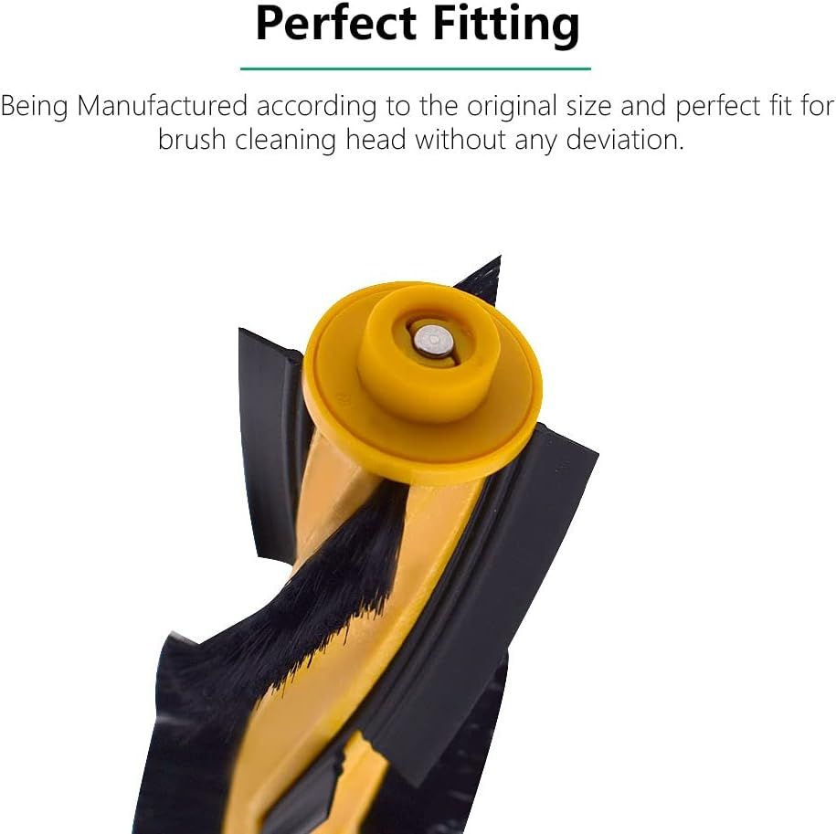 Brush Rollers Compatible with Ecovacs Deebot OZMO 920, 950, T5, T8 aivi, T9, N8 Pro, X1 Turbo/Plus, T10 Plus, N10, Robot Vacuums, 2-Pack.