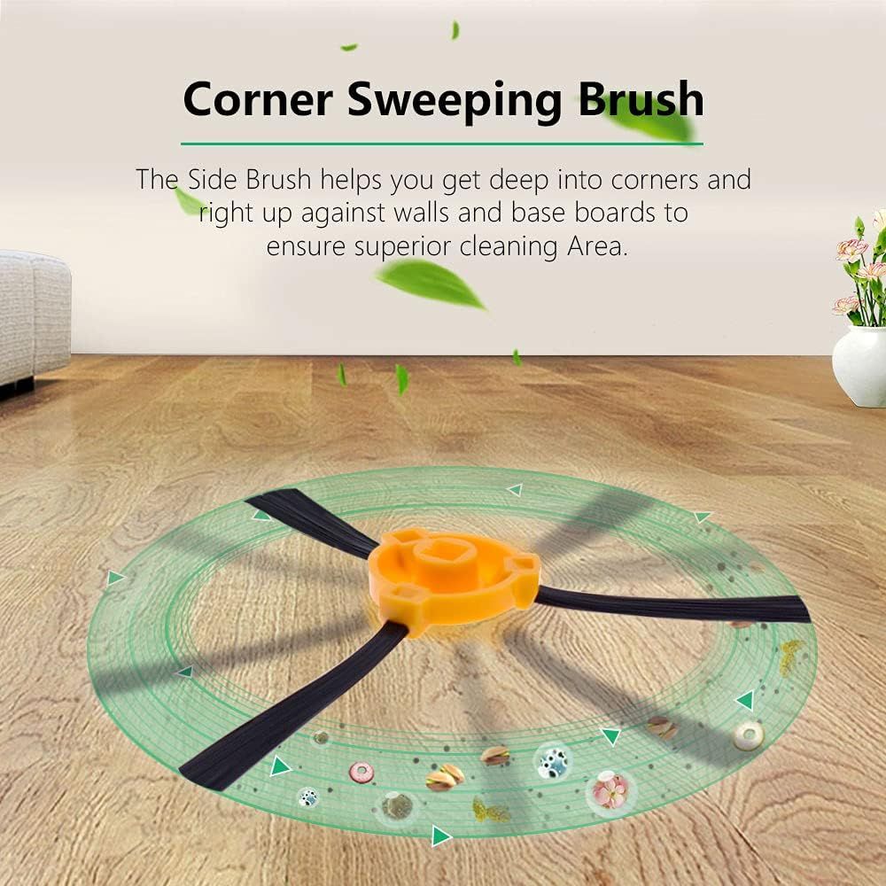 Replacement Accessories Kit Compatible or Ecovacs Deebot N79S N79 DN622 DN622.11 DN622.31 N79W N79se and Deebot 500 DC3G Robot Vacuum with 1 Roller Brush 3 ilter Sets 4 Side Brushes.