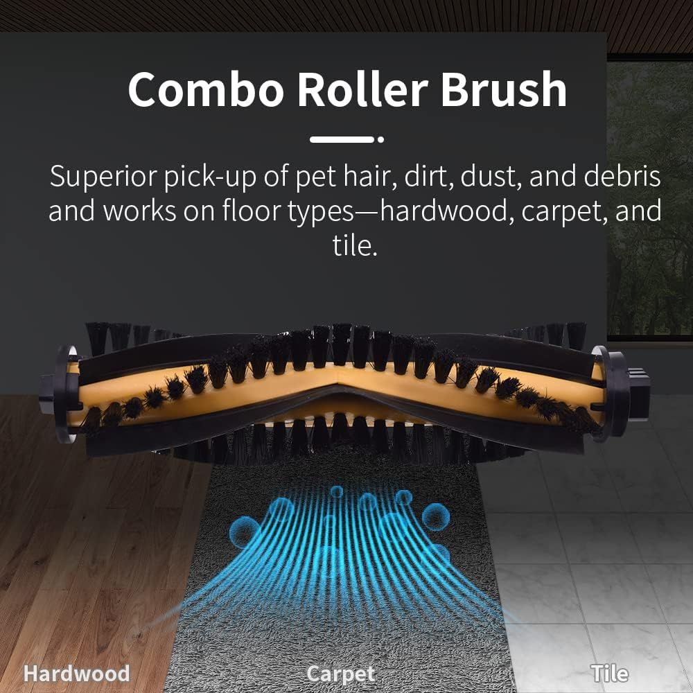 Brush Rollers Replacement Compatible with Ecovacs Deebot N79S N79 DN622 DN622.11 DN622.31 N79W N79se and Deebot 500 DC3G Robotic Vacuum Cleaners, 3-Pack.
