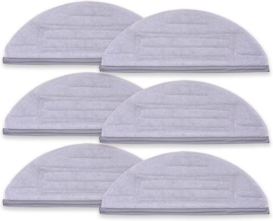 Mop Cloths Pads, Compatible with  S8, S8+, S7, S7+, S7 MaxV Plus/MaxV Ultra/Pro Ultra, Robot Vacuum Cleaners, Washable Spare Parts Accessories, 6-Pack.