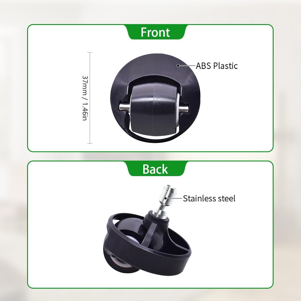 Replacement ront Caster Wheel Ball Assembly Compatible with iRobot Roomba S Series s9 & s9+ Robot Vacuums, 2-Pack.