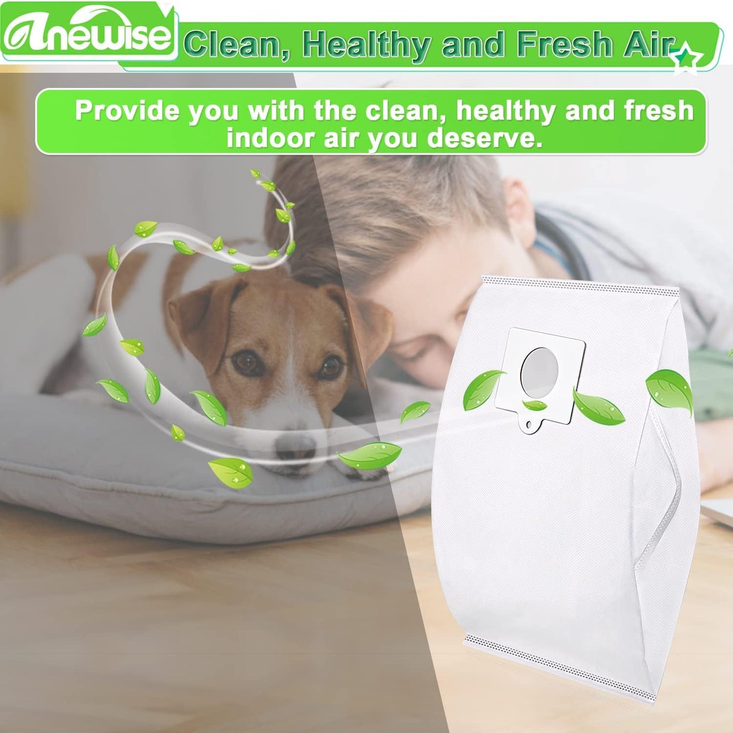 Type Q/C Canister Vacuum Bags 53292 or Kenmore 600 Series 81214 81614 BC4039 400 Series 81414 200 Series 81214 BC4002 700 Series 81714 800 Series Bagged Canister Vacuum Cleaner, 6 Pack