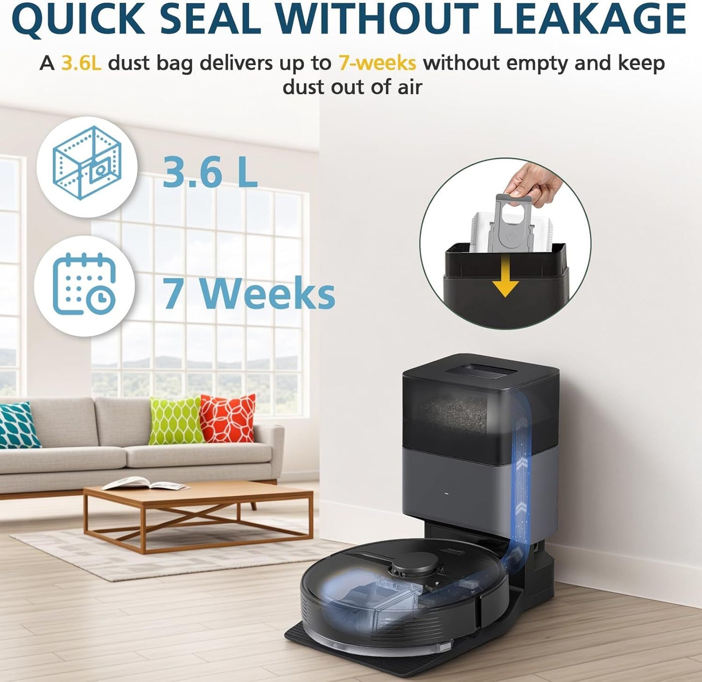 16 Packs Q10 Q7 Q5 Bag Replacement or  Q10 S5+, Q7 M5+, Q5 Max+, 3.6L Vaccum Bag or Q10 X5+, Q5+, Q5 Pro+, Q8 Max+, Q7+, Q7 Max+, S8+, S8 Pro Ultra, S7 Pro Ultra, S7 MaxV Ultra