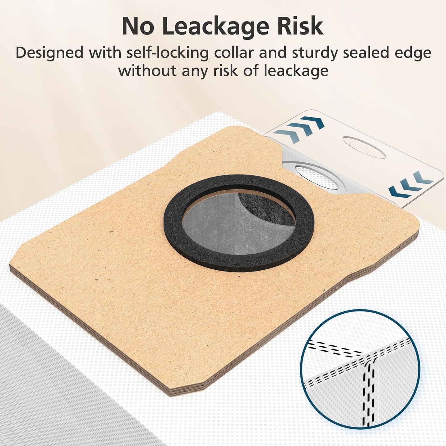 18 pcs Dust Bags or euy Omni C20 C10 Robot Vacuum, 3.6L Large Capacity Replacement Bags with 3-Layer Odorproo & Leakproo abric