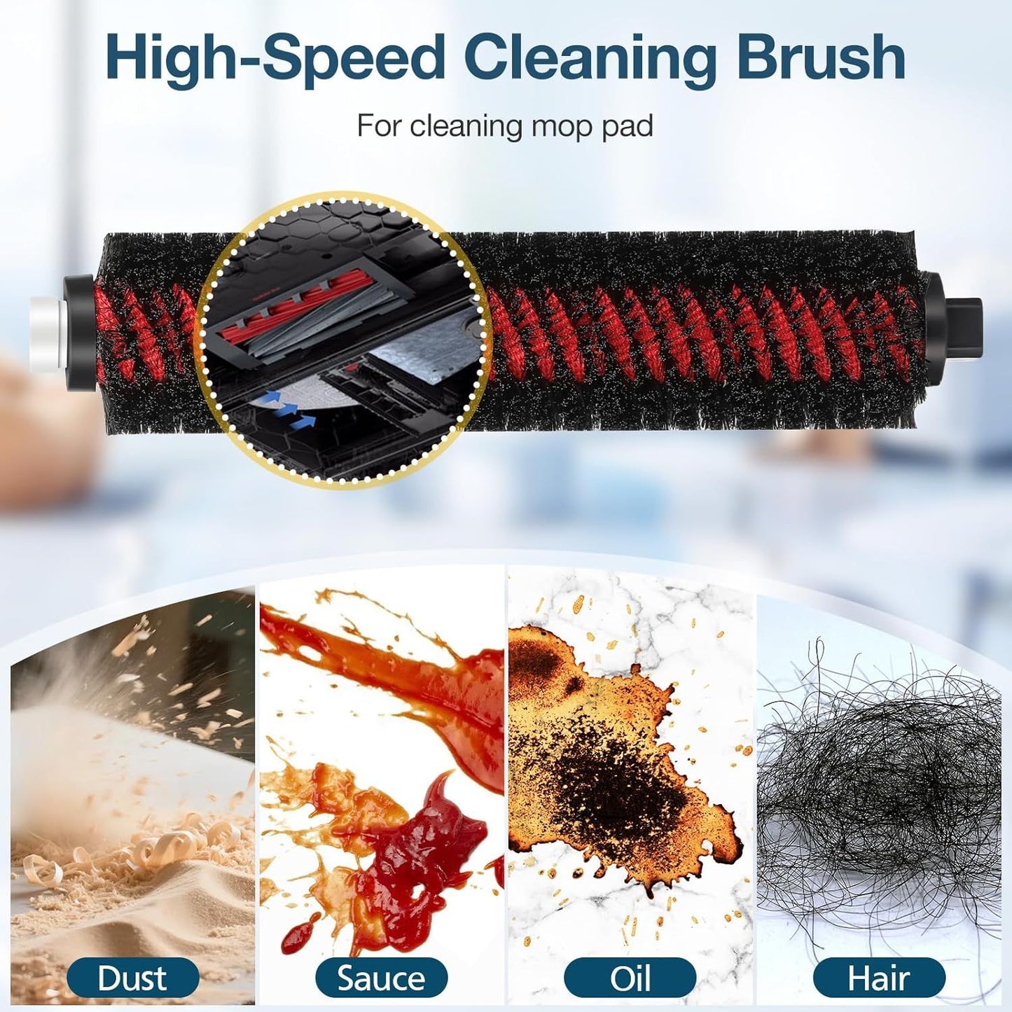 29 Pack S8 MaxV Ultra Accessories Kit or  S8 Maxv Ultra Robot Vacuum Cleaner, 1 Set Main Roller Brush,4 HEPA ilters,6 Side Brushs,6 Dust Bag,4 Mop Pads,4 Edge Mop Clothes,1 Cleaning Brush