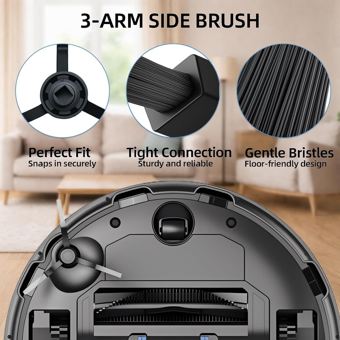 WVCR200S Accessories Kit or WYZE Robot Vacuum Cleaner WVCR200S Replacement Parts Kit, 2 Main Roller Brush, 6 Hepa ilter, 8 Side Brush, 1 Cleaning Tools (17PCS)