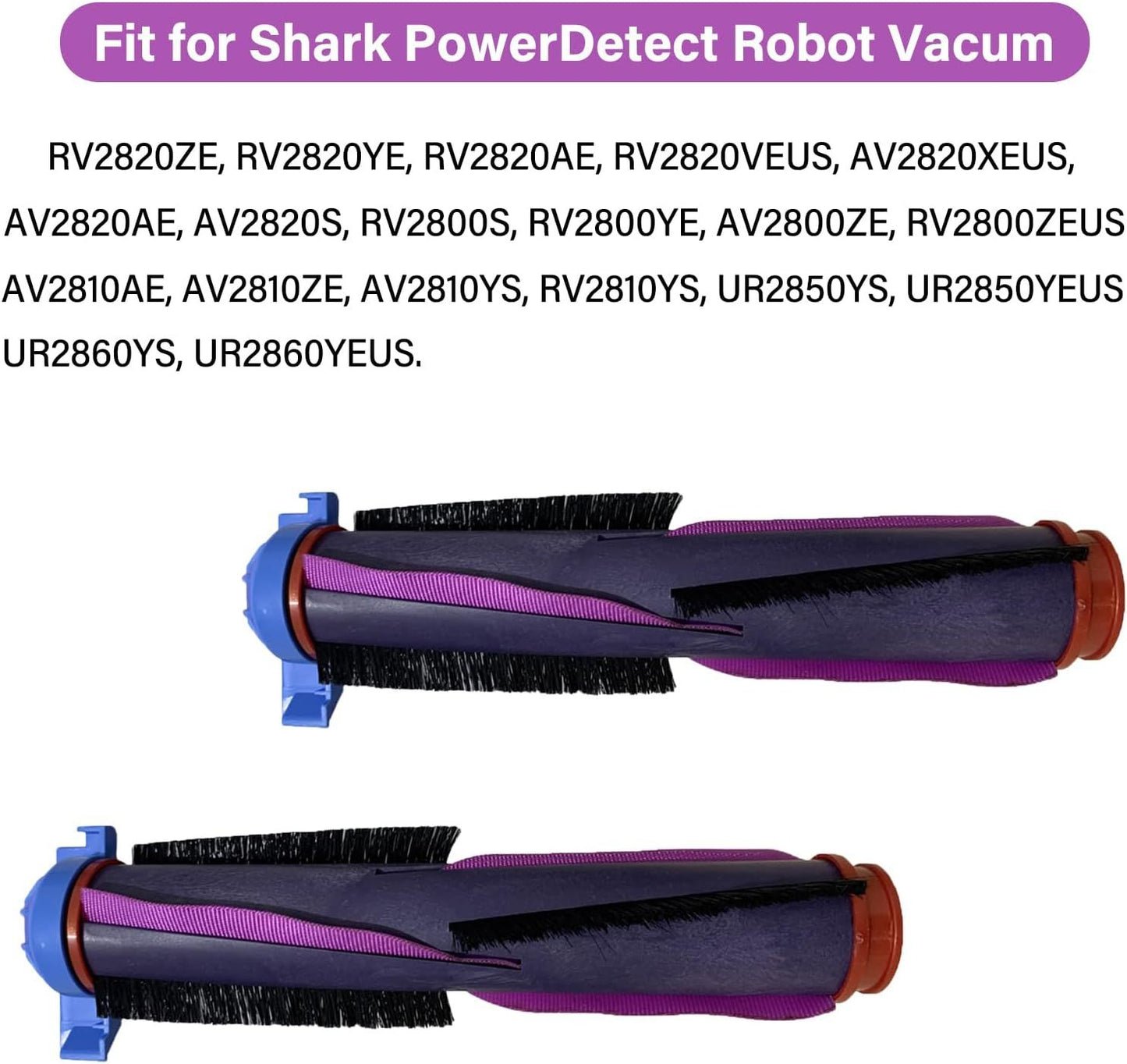 Main Roller Brush or Shark RV2820ZE RV2820YE RV2820AE AV2820AE AV2820S AV2800ZE RV2800S RV2800YE AV2810AE AV2810ZE RV2810YS UR2850YS UR2860YS Robotic Vacuum Cleaner Replacement Accessories Parts