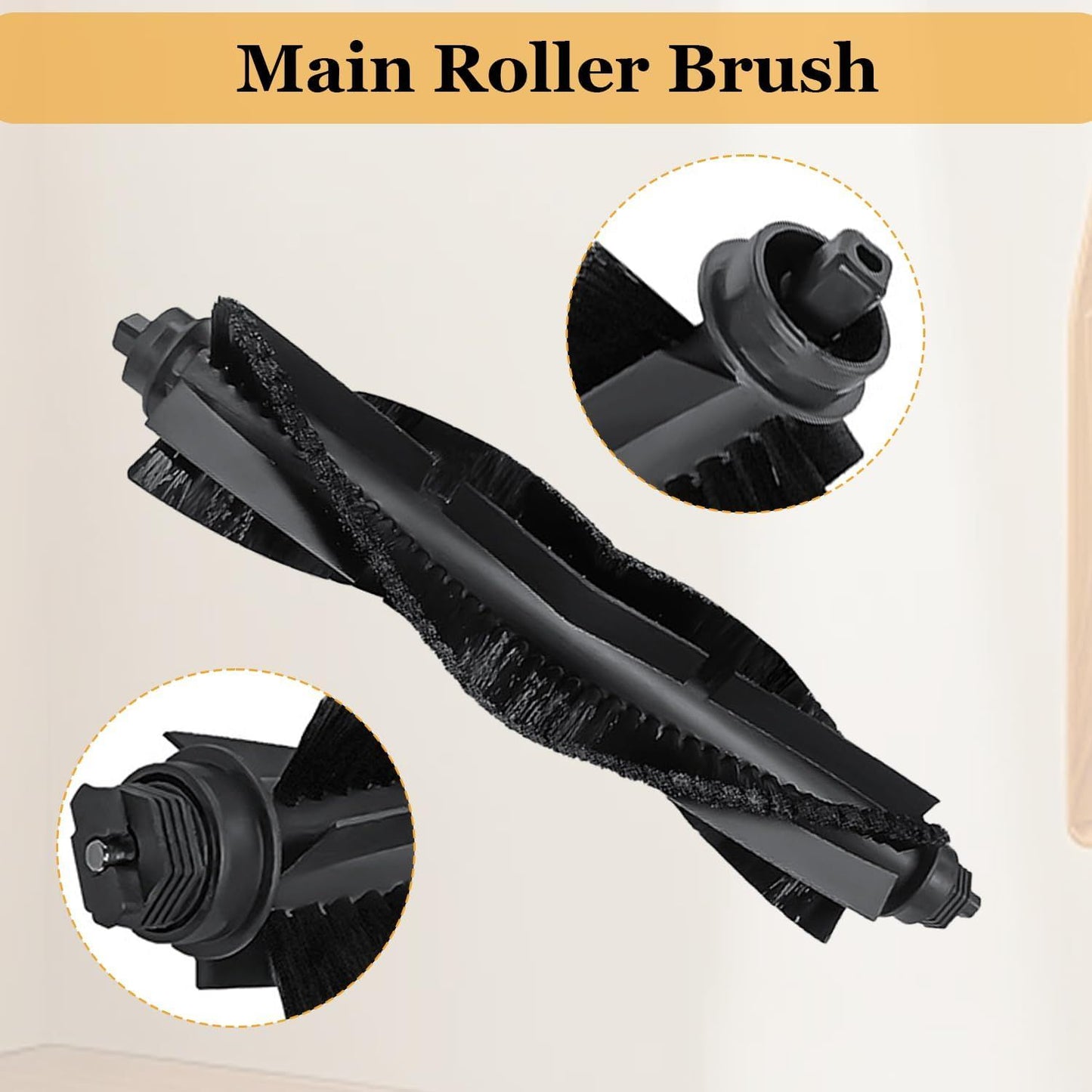 WVCR200S Replacement Parts or WYZE Robot Vacuum Cleaner WVCR200S Spare Accessories, 3 Main Roller Brush, 8 Side Brushes, 4 Hepa ilters, 1 Cleaning Tool
