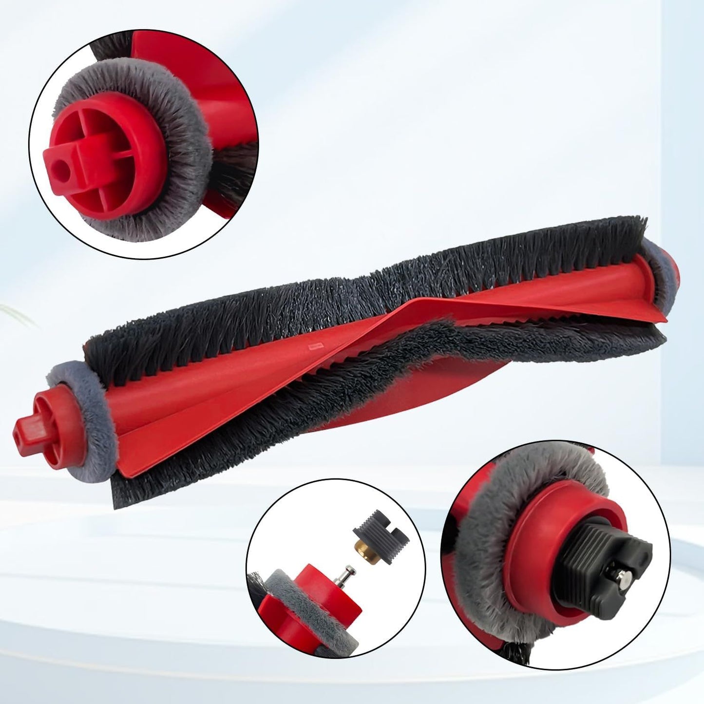 Replacement Parts or  Q10 S5, Q10 X5, Q10 S5+, Q10 X5+ Robot Vacuum Cleaner Accessories, 1 Main Brush, 4 Side Brushes, 4 ilters, 1 Cleaning Tool, 1 Screwdriver