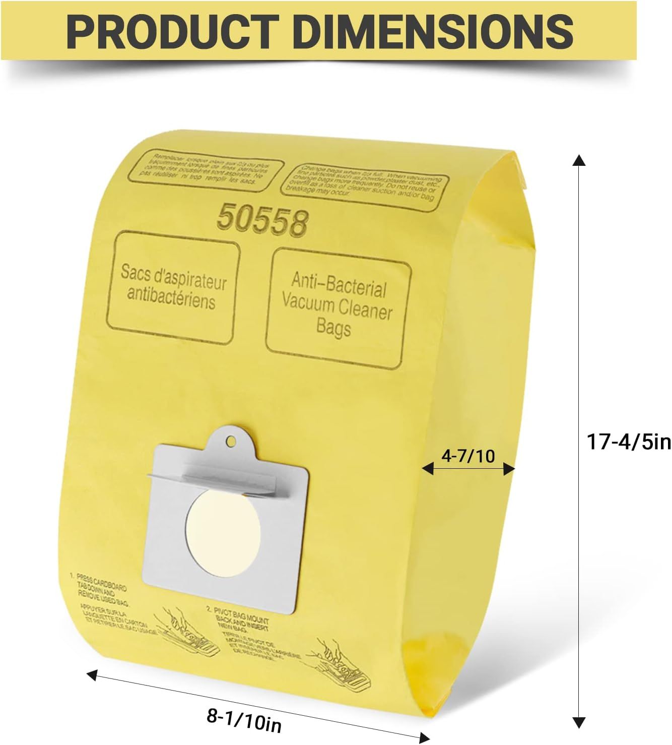 Vacuum Cleaner Bags it or Kenmore Canister Type C/Q 50555 50557 50558 and Type C-5, 10PCs By