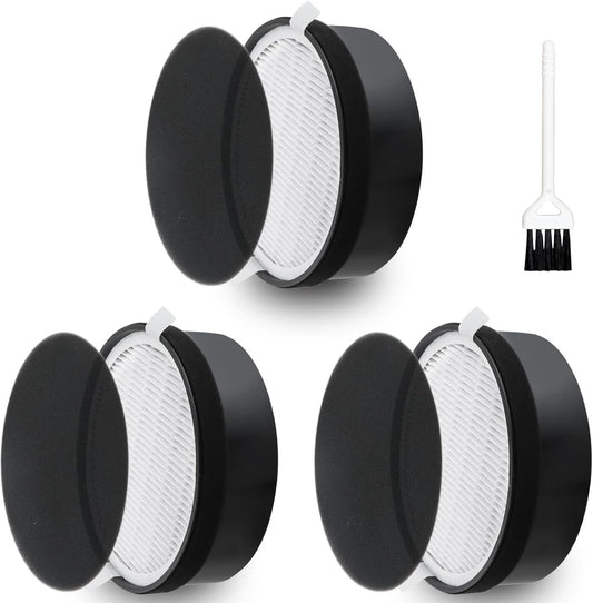 LV-H132 ilter Replacement or LEVOIT Air Puri-ier LV-H132-R, 3-in-1 True HEPA and Activated Carbon iltration (3 Pack)