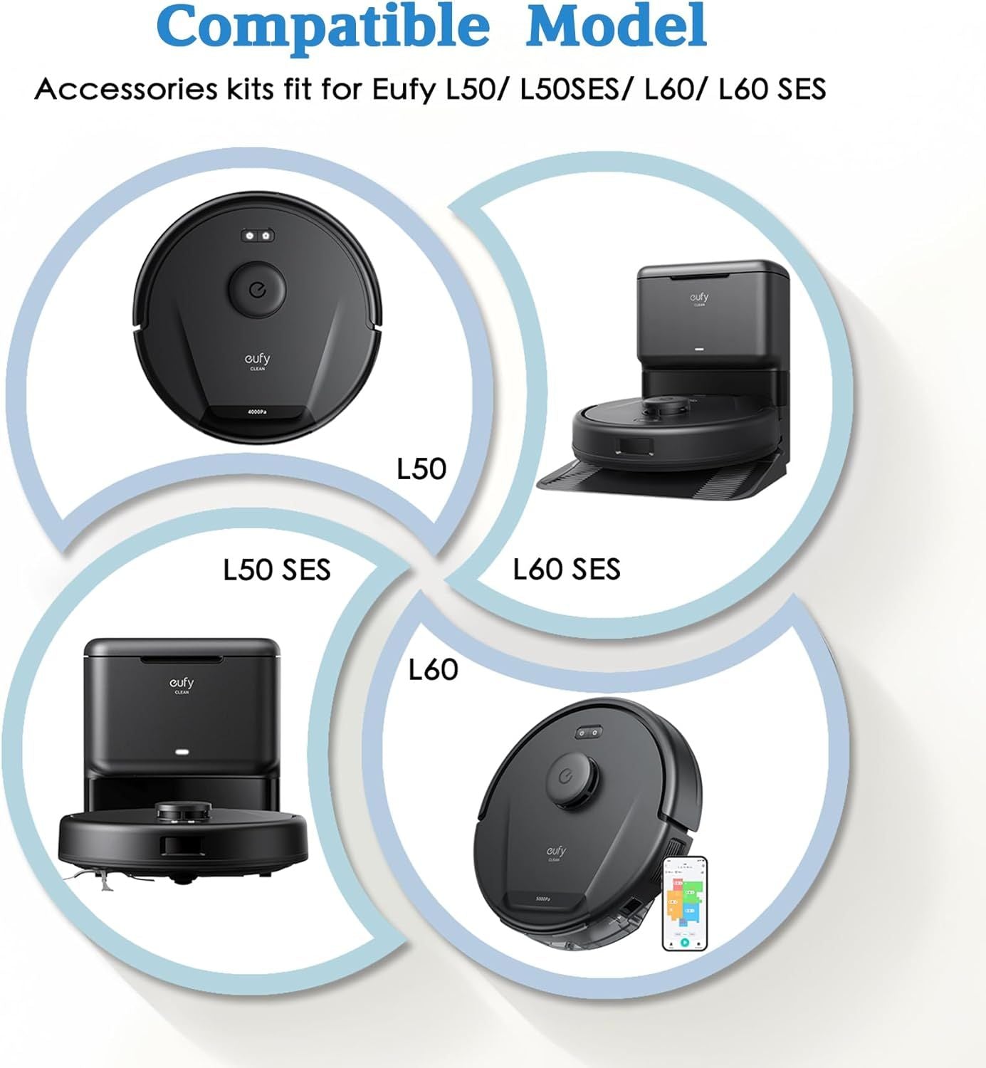 Replacement Parts or euy L60 & L50 Series Robotic Vacuum Cleaner - Quality Accessories or Better Cleaning Perormance