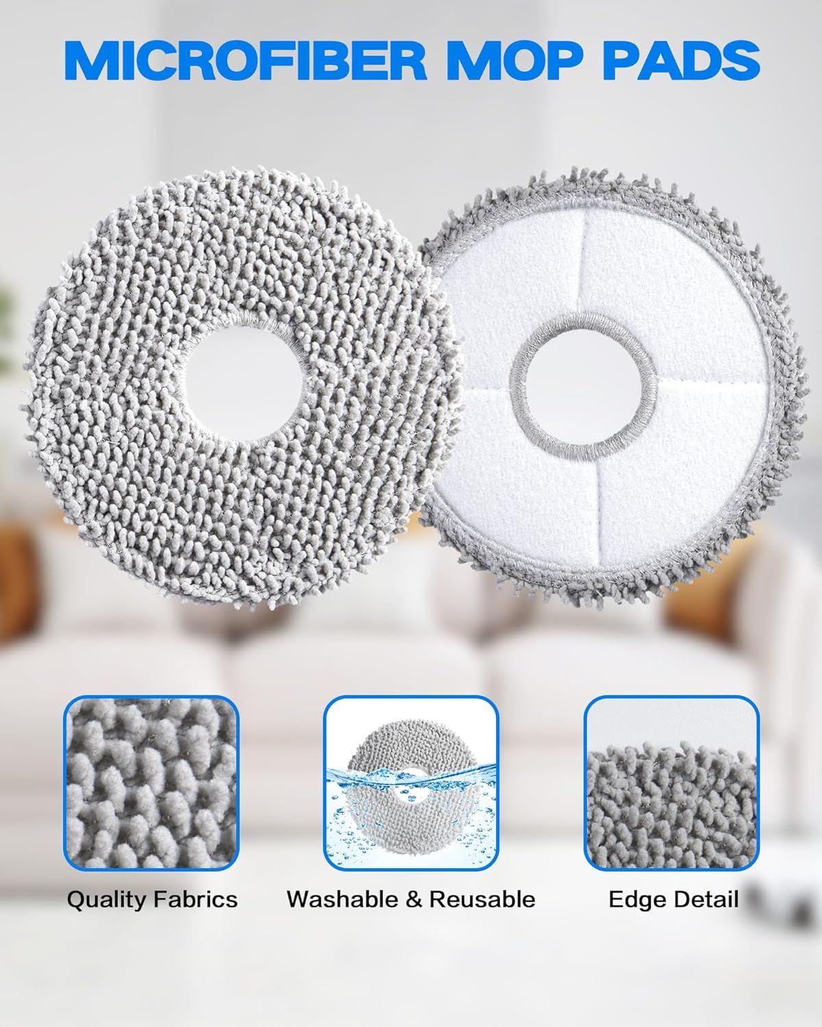 Accessories or ECOVACS DEEBOT T30S/T30S PRO/T30S AI Robot Vacuum, Quality Replacement Parts or Better Cleaning Perormance