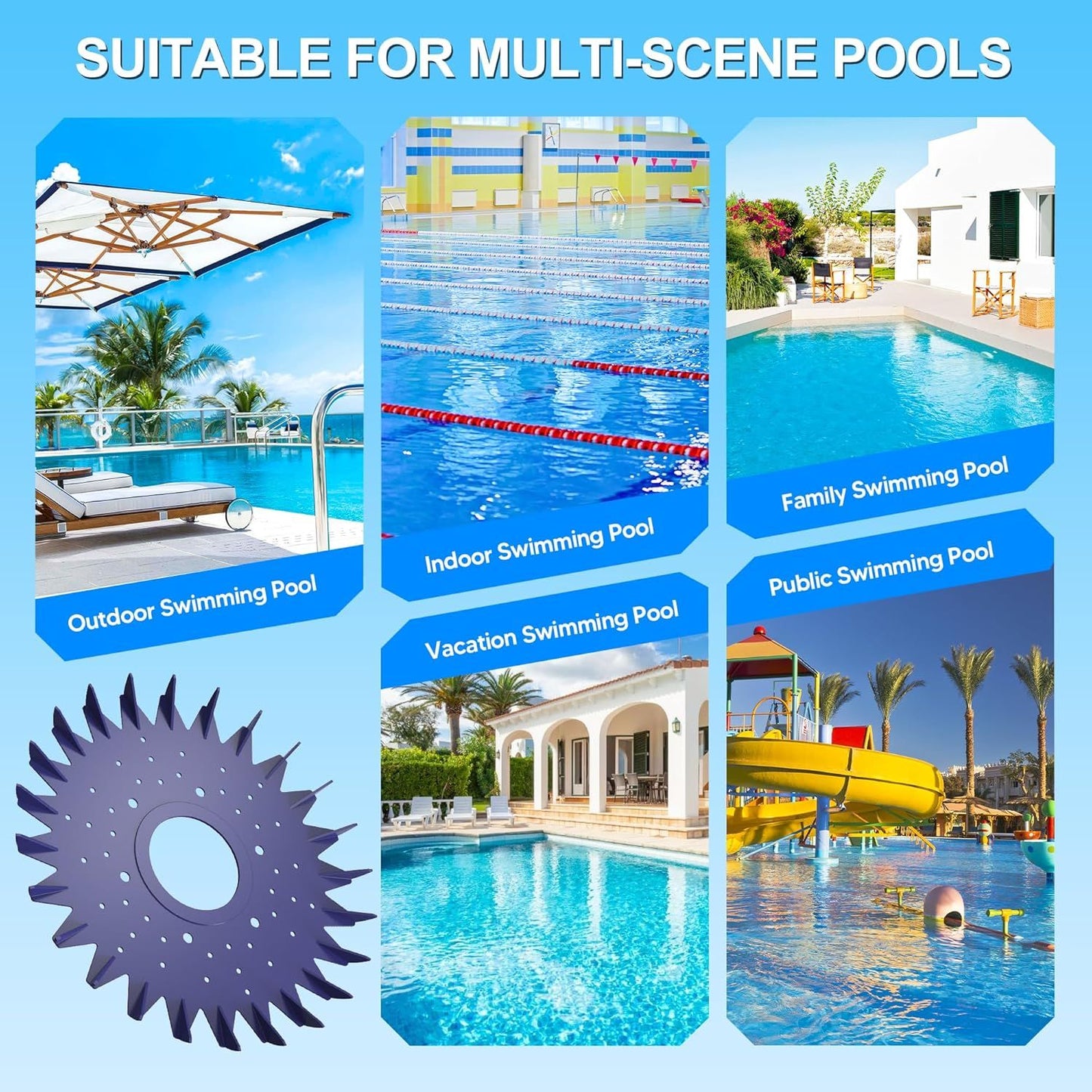 Pool Cleaner inned Seal disc Skirt Replacement Part or Zo-diac Baracuda G2 G3 G4 Pool Cleaner W70329 W83277 W70464 (1 Pack)