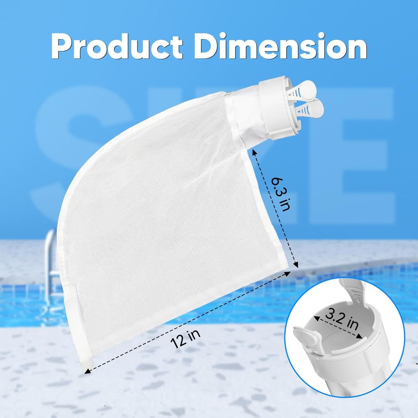 Pool Spa Bags ilter Bag Replacement or Polaris 280, 480 Pool Cleaner Bags K13 K16, 2 Pack
