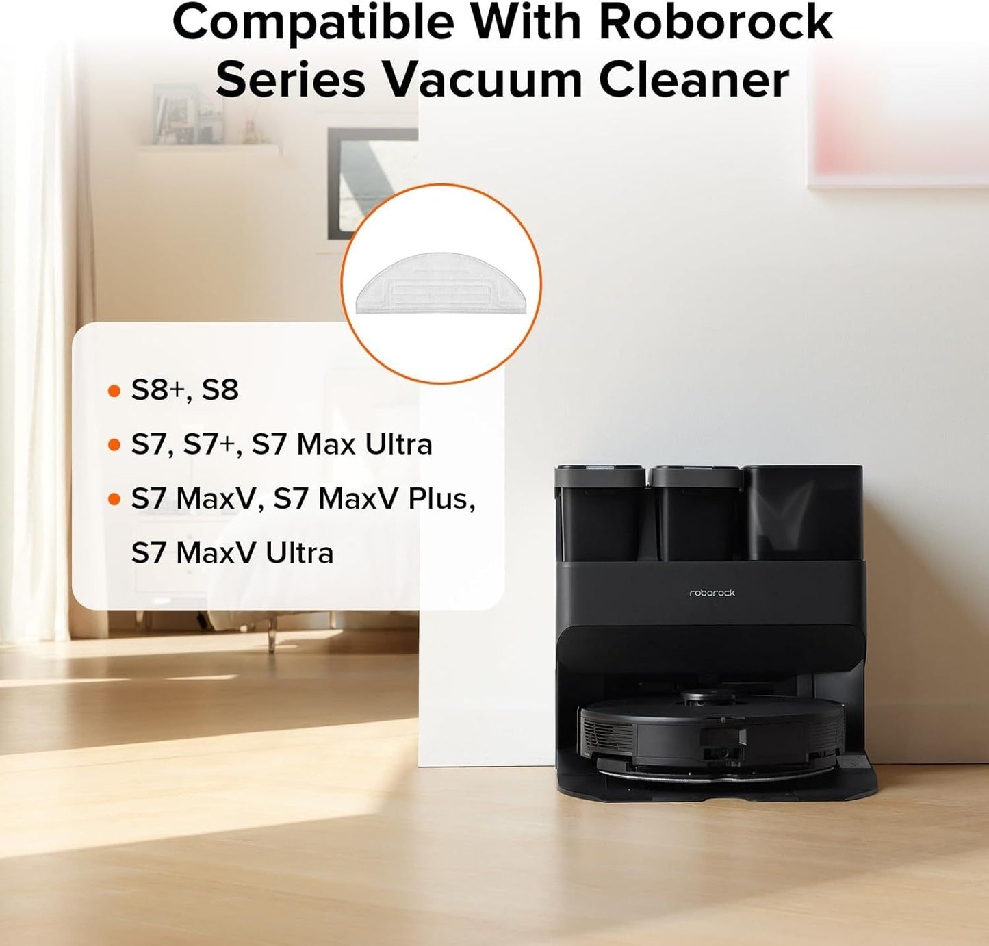 Mop Cloth or S8+ & S8 & S7 MaxV Robot Vacuum (2 Pcs)