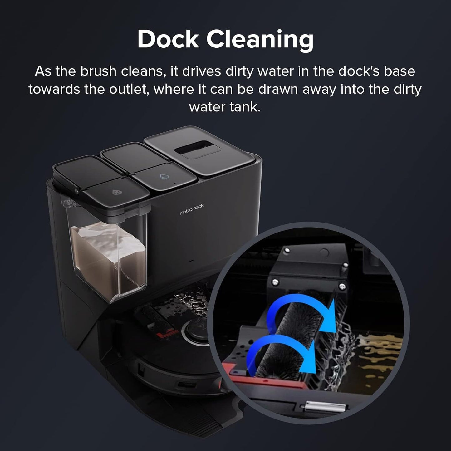 High-Speed Cleaning Brush or Saros 10/S8 MaxV Ultra/S8 Max Ultra/S8 Pro Ultra/S7 Max Ultra/S7 MaxV Ultra or Mop Washing and Dock Sel-Cleaning (2pcs Included), Robot Vacuum Accessories