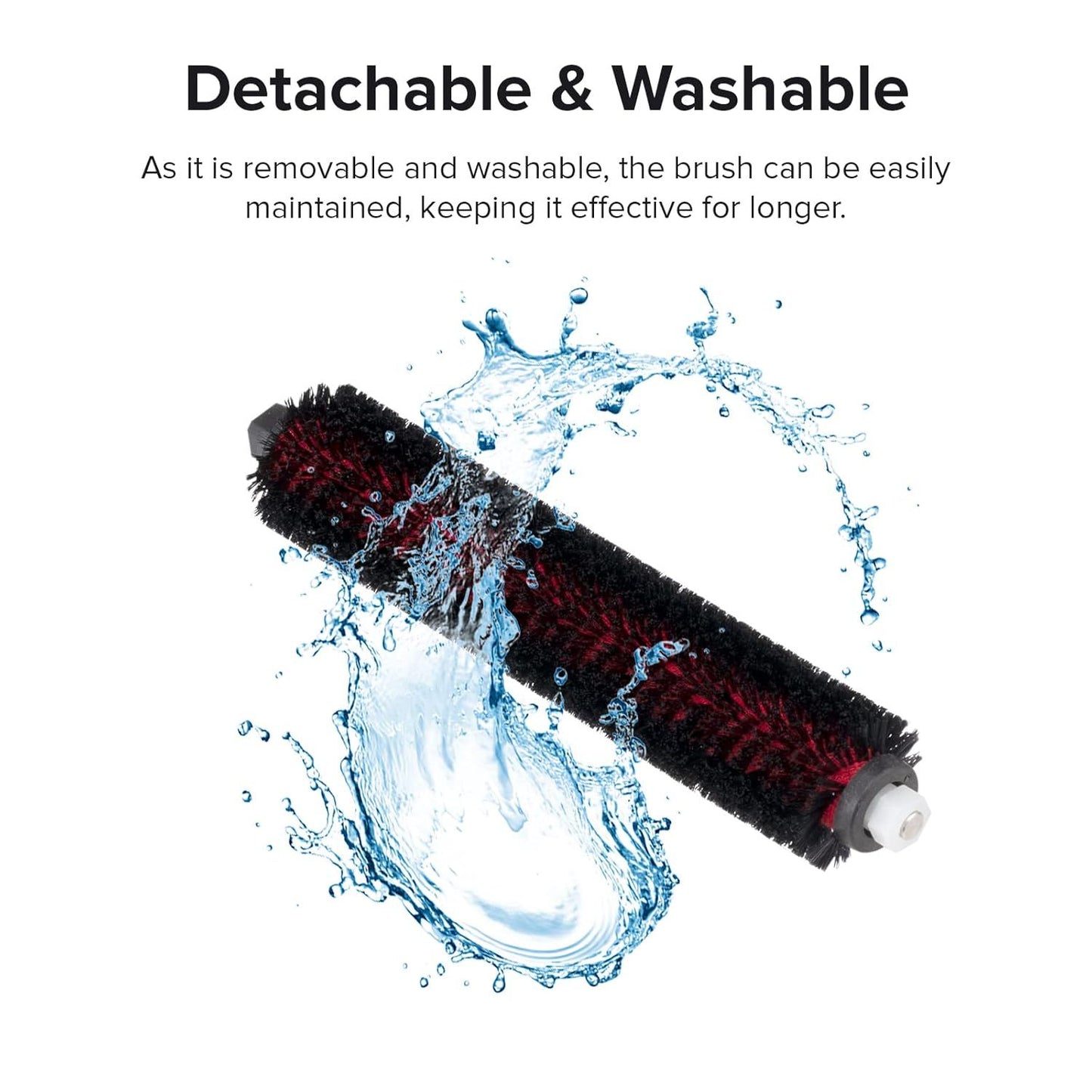 High-Speed Cleaning Brush or Saros 10/S8 MaxV Ultra/S8 Max Ultra/S8 Pro Ultra/S7 Max Ultra/S7 MaxV Ultra or Mop Washing and Dock Sel-Cleaning (2pcs Included), Robot Vacuum Accessories