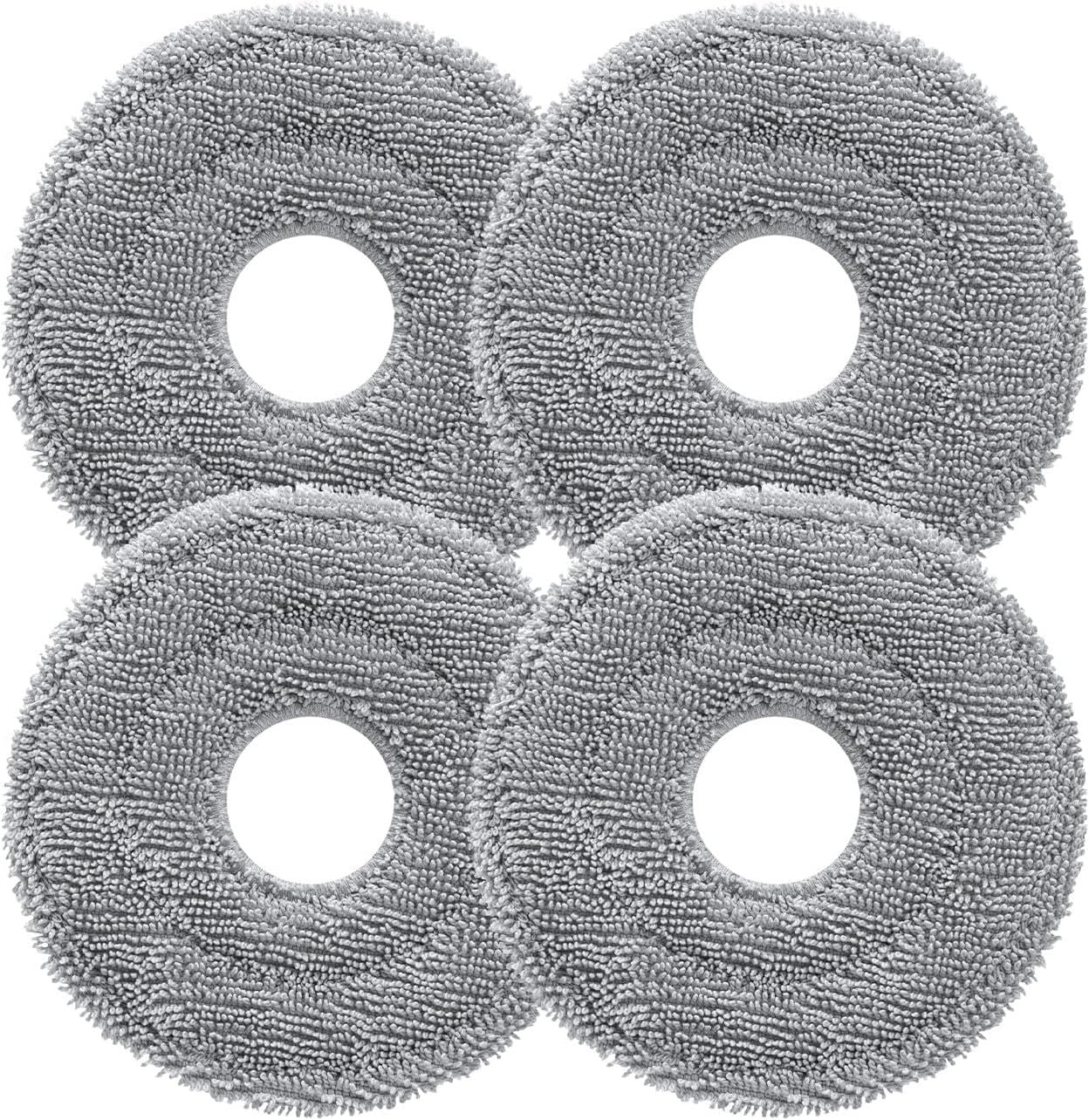 Rotating Mop Cloth or Saros 10R & Saros Z70 Robot Vacuum Cleaner, 4PCS High-Absorbency Microiber, 200 RPM Spinning Speed, 30 Water low Levels