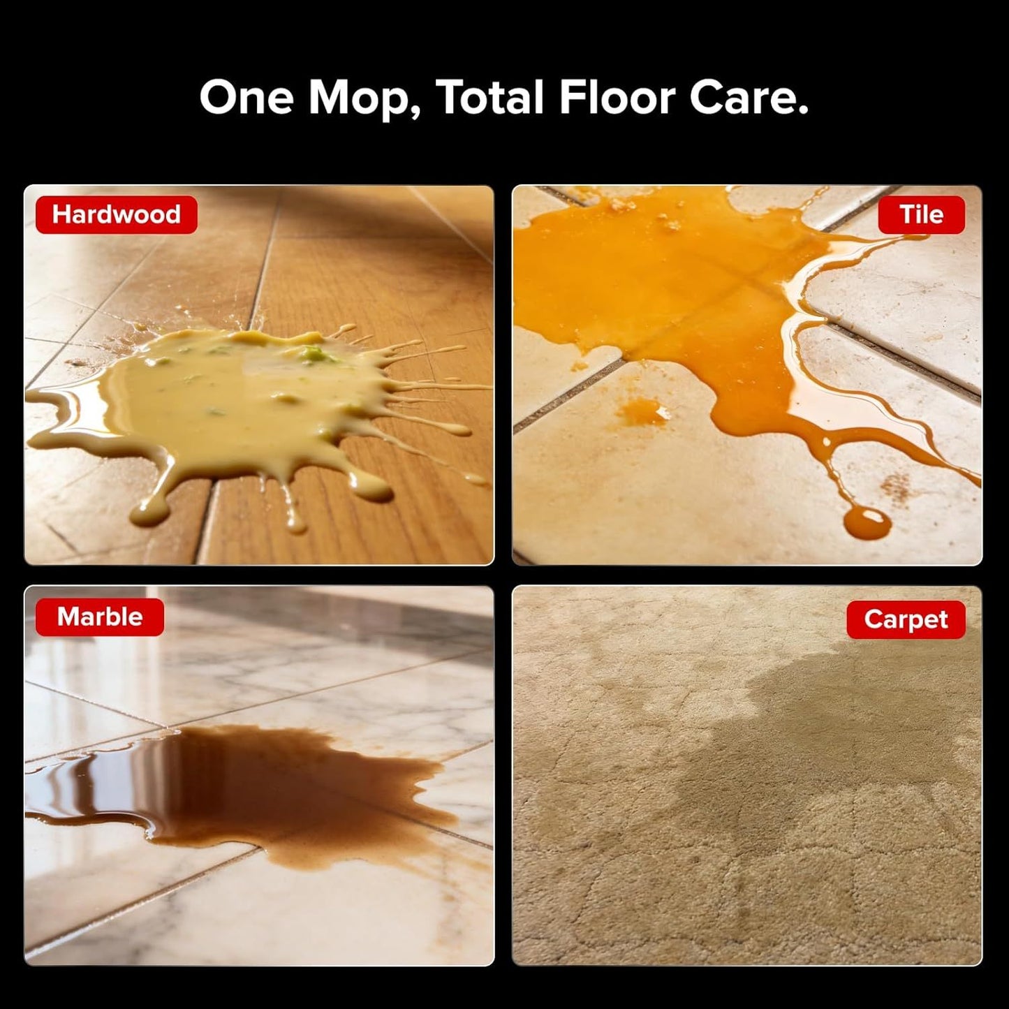 Rotating Mop Cloths or Saros 20 (4-Pack), 200 RPM Scrubbing, 30-Level Water Adjustment, Compatible with 212℉ Auto Wash & 131° Drying, Reusable Mop Pads or Hardwood Tile Marble Carpet