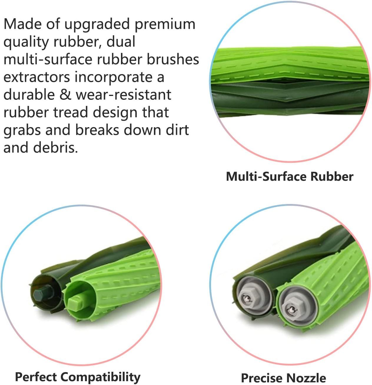 Replacement Parts Main Brushes HEPA ilters & Side Brushes Compatible with iRobot Roomba J7+ Combo, Combo J9+,Combo 10 MAX Vacuum Accessories