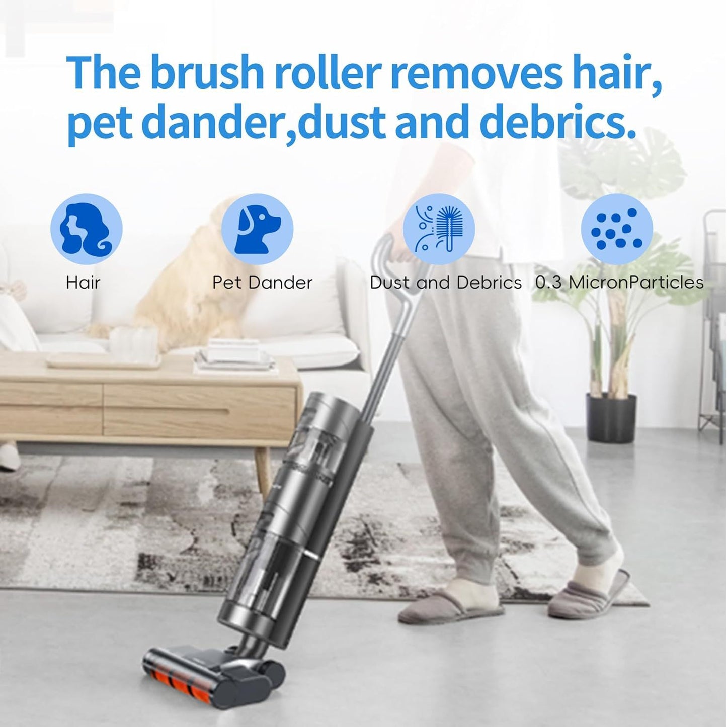 Brush Roll Replacement Compatible with Shark Apex AX950 AX951 AZ1000 AZ1000W AZ1002 & Duoclean NV830 NV831 NV835 UV700 ZU700C ZU701 ZU780 ZU782 ZU785 ZU881, Part # 1173T950 & 1395C831