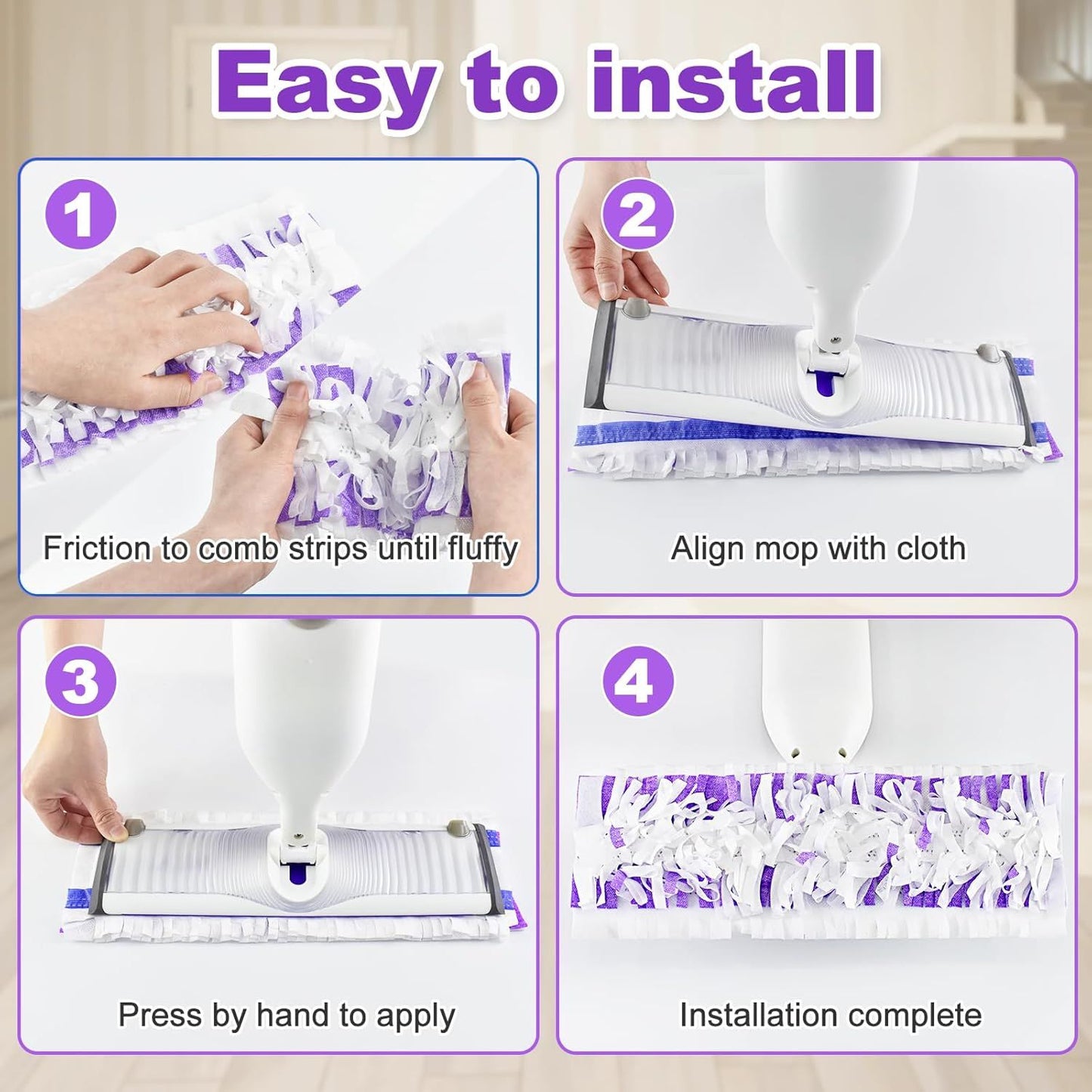 30 Pack Valuable Disposable Mopping Pad Reills Compatible with Swier PowerMop, Power Mop Reill Pads Replacements or Swier Power Mop Spray Mop Dry&Wet Pads Reills or Multi-Surace loor Clean