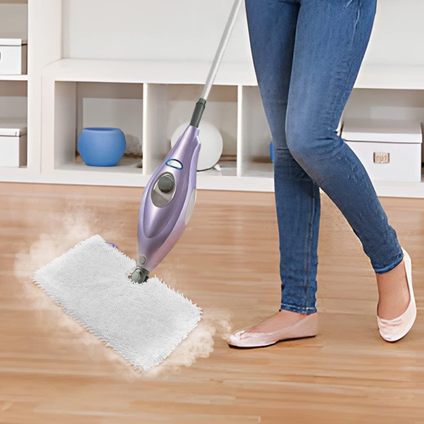 6 Pack Microiber Steam Mop Replacement Pads or Shark Steam Mops S3500 Series S3501 S3601 S3550 S3901 SE450 S3801CO S3601D S2901 S2902 Steam Pocket Mop Pads loor Cleaning Reusable or Shark Mop Pads