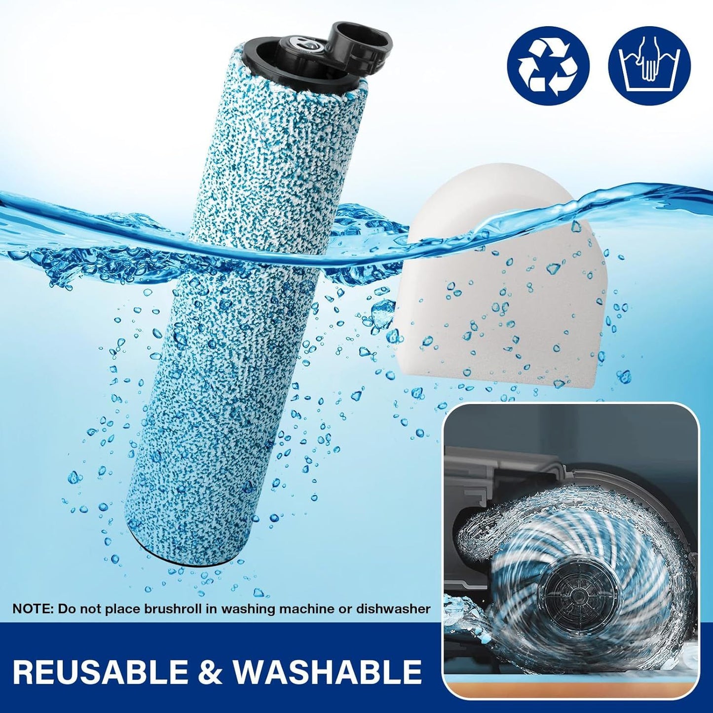 WD161 Roller and ilter or Shark HydroVac MessMaster Wet Dry Vacuum Cleaner WD161 WD261 AW261