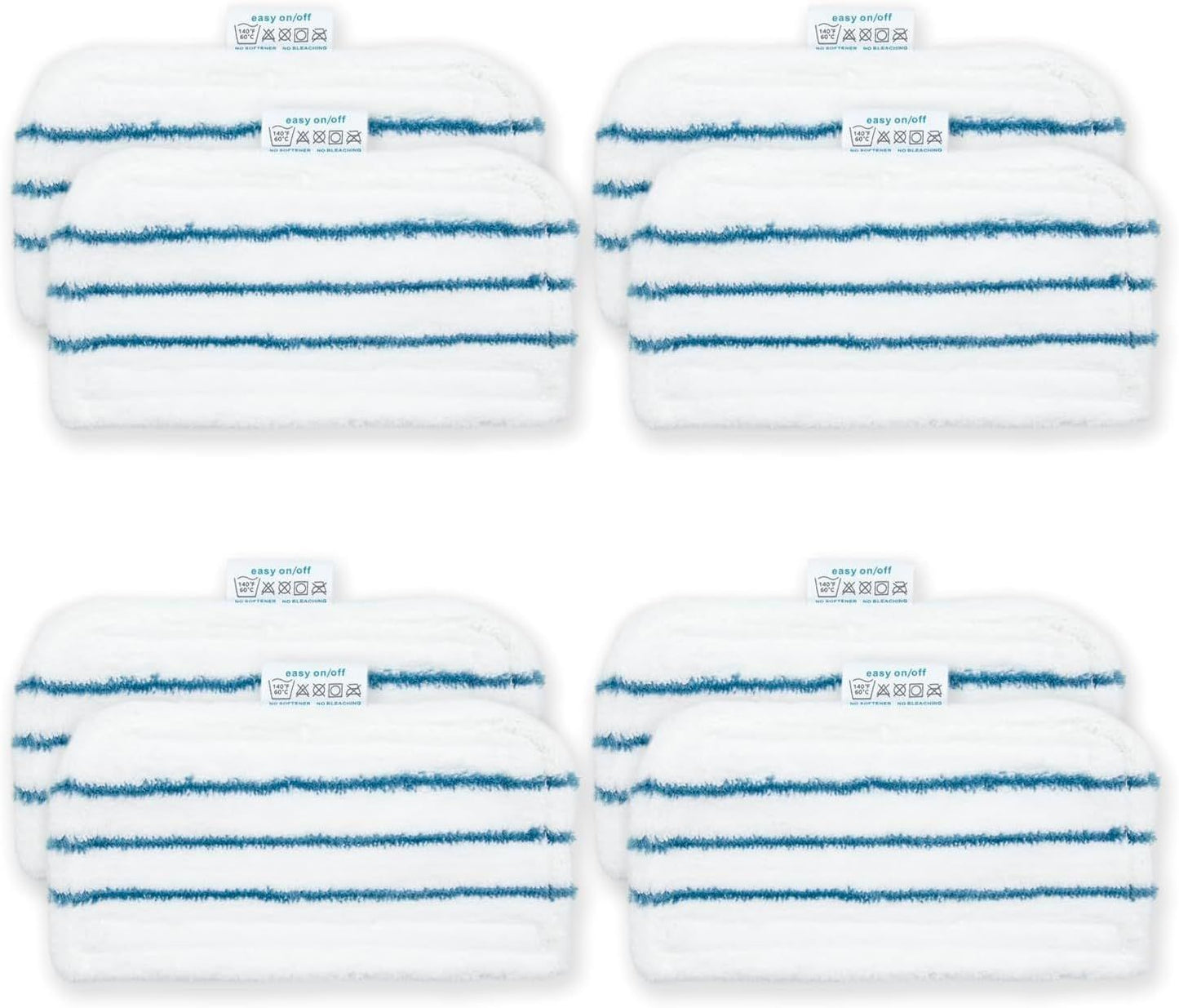 8 Pack SMP20 Washable Steam Mop Pads Compatible with Black+Decker Steam Mop SM1600, SM1610, SM1620, HSM13E1, HSMC1300X, HSMC1321, HSMC1361SG