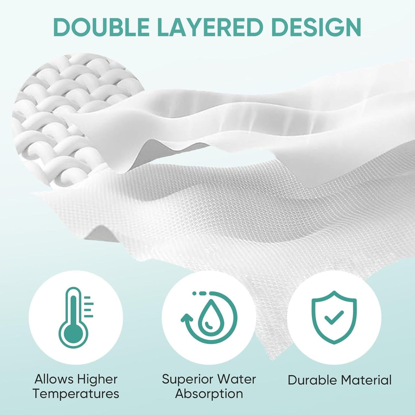 6 Pack SMP01 Microiber & Washable Steam Mop Pads Compatible with Kenmore SM2060 S200 Series loor Cleaning Steam Mop (White)