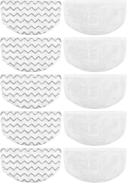 10 Pack Steam Mop Replacement Pads or Bissell Powerresh Steam Mop 1940 1806 1544 2075 2685A 2181 2814 Series, Model 19402 19404 19408 19409 1940A 1940 1940Q 1940T 1940W B0006 B0017 2075A