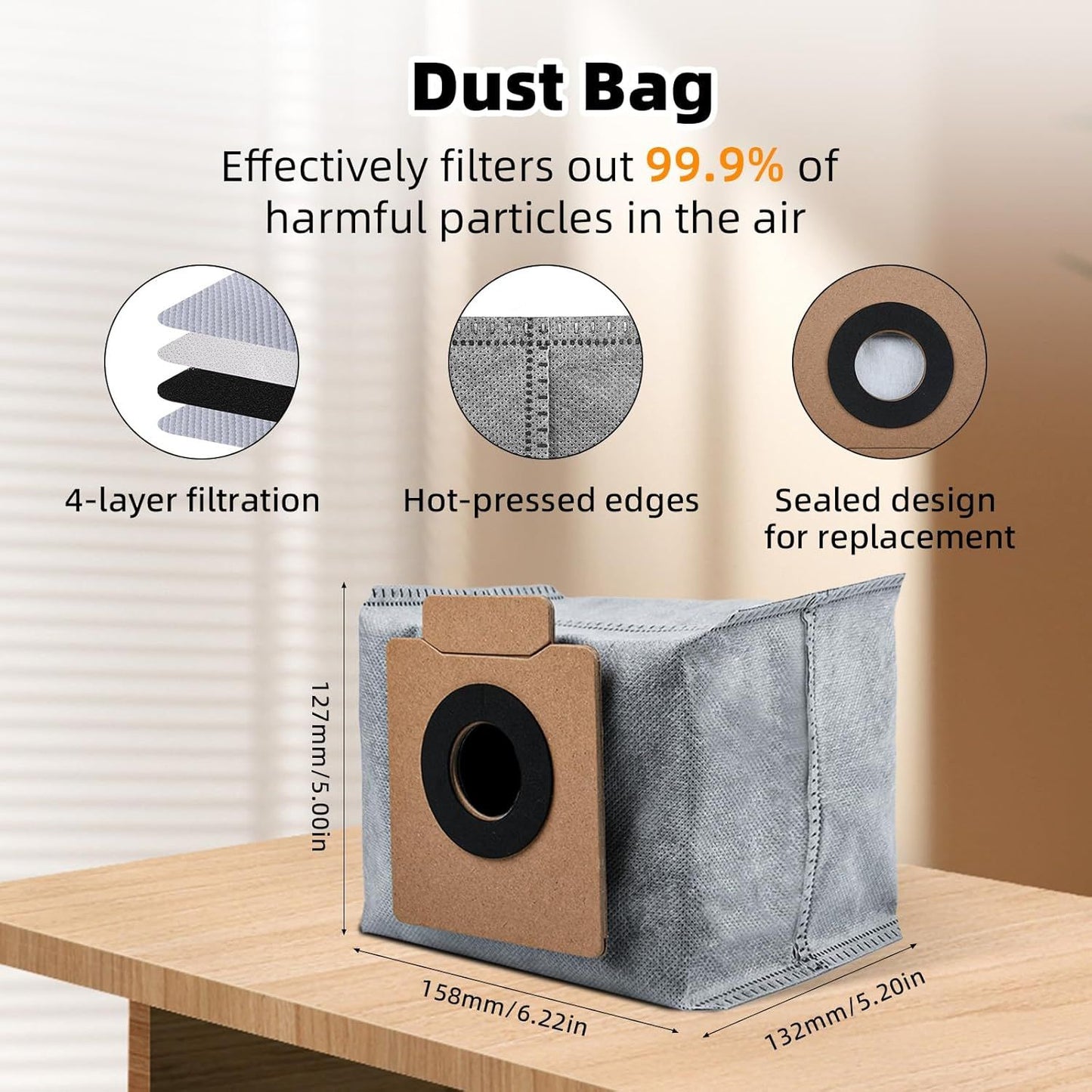 22 Pack Replacement Accessories or euy X10 Pro Omni Robot Vacuum Cleaner, 2 Mainbrush 4 ilter 6 Dust Bag 4 Mop Pads 4 Sidebrush 1 Cleaning Brush 1 Screwdriver