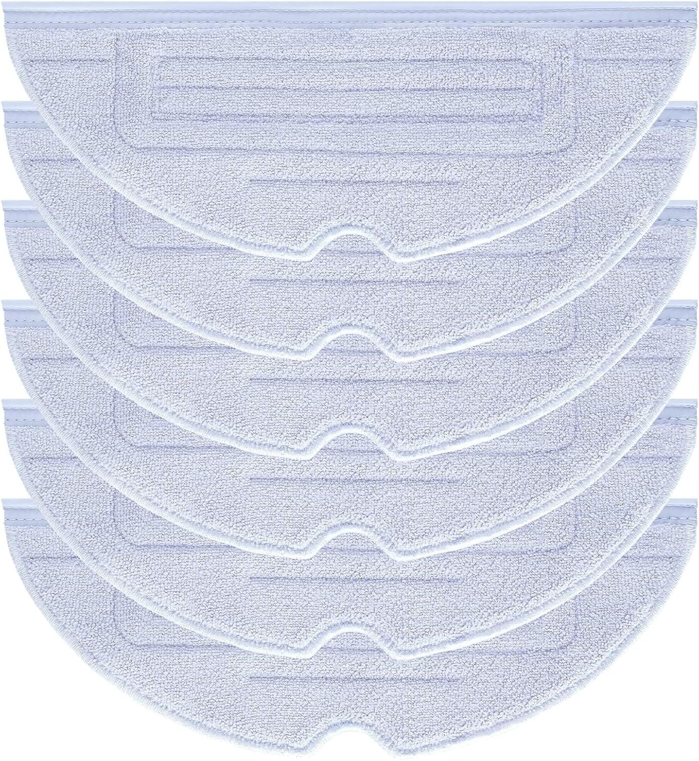 6 Pcs Mop Cloth Pad or  S7 / S7+ / S7 MaxV / S7 MaxV Plus / S7 MaxV Ultra / S7 Pro Ultra / S8 / S8+ Robot Vacuum Microiber VibraRise Mopping Pad Replacement Accessory (Blue Gray).