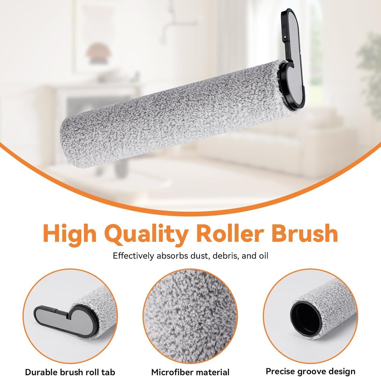 6 Pack 25 Roller Brushes and HEPA ilters Replacement Parts, Compatible with  25/25 ACE/25 ALT/25 LT/25 RT/25 GT/25 BX/25 Combo/25 ACE Combo Cordless Wet Dry Vacuum Cleaner