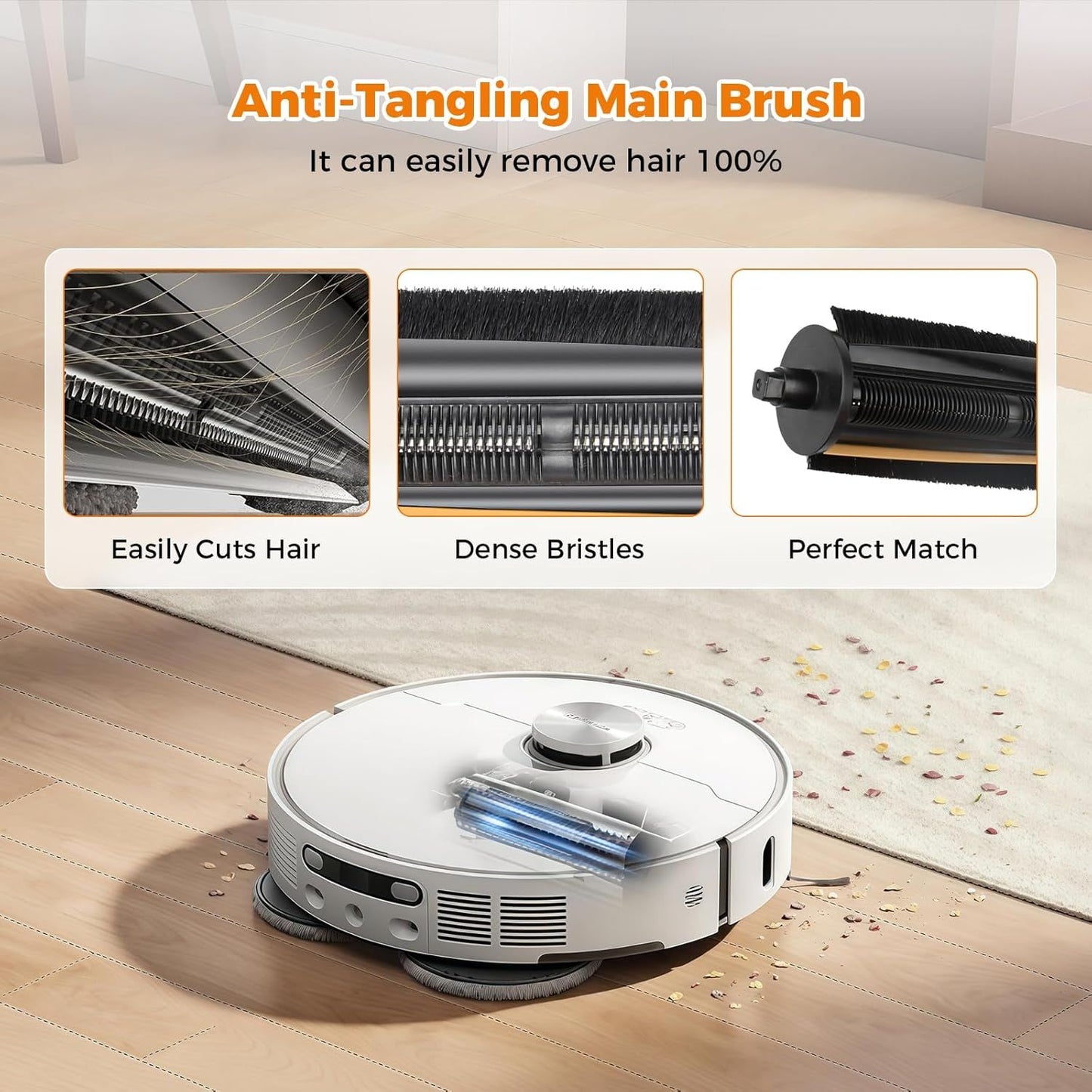 18 Pack Accessories Kit or Dreame L10s Ultra Gen 2/L10s Pro Ultra Heat/X30 Ultra/L40s Ultra AE/CE Robot Vacuum, 1 TriCut Brush 4 Side Brushes 4 HEPA ilters 4 Mop Pads 4 Dust Bags 1 Cleaning Brush