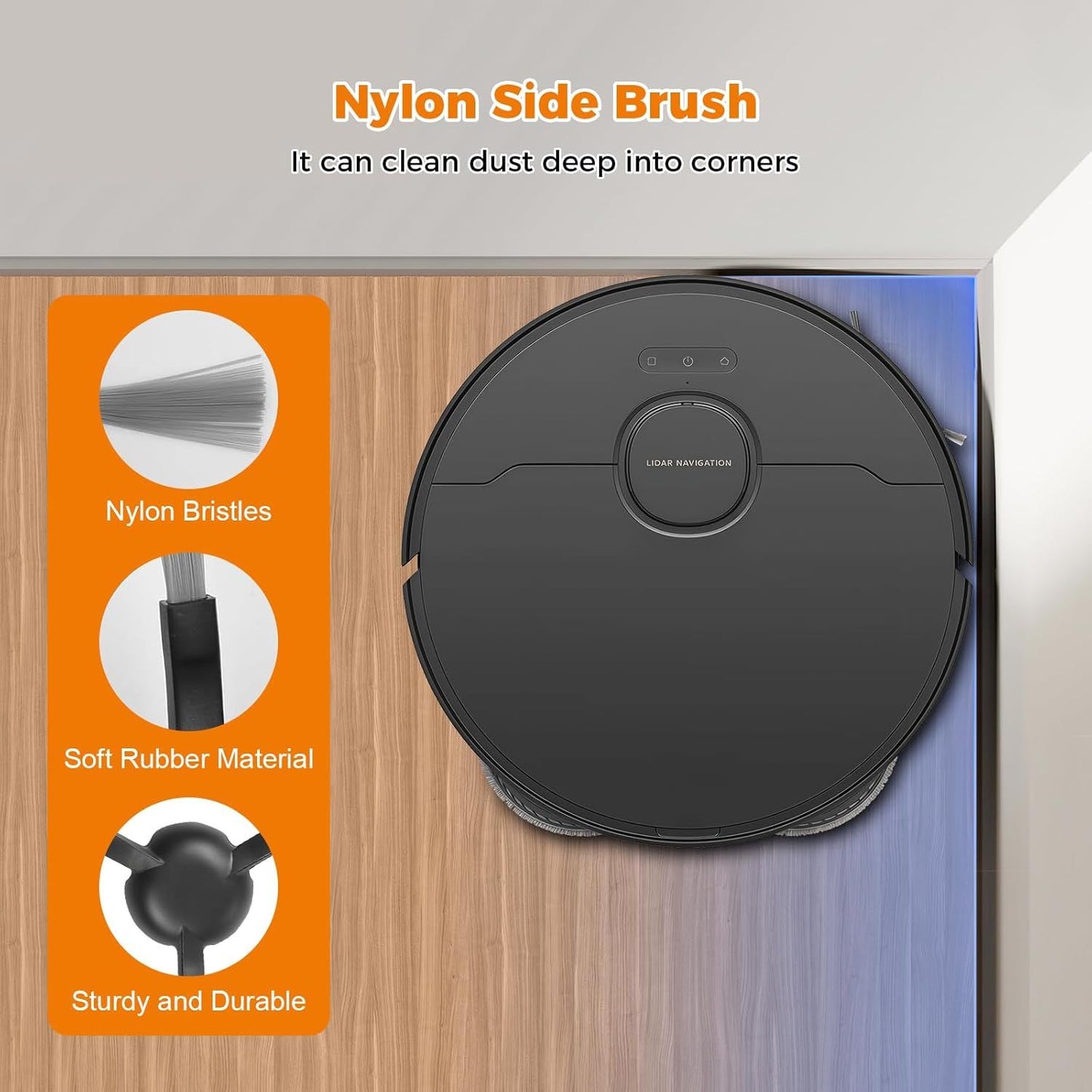 18 Pack Accessories Kit or Dreame L10s Ultra Gen 2/L10s Pro Ultra Heat/X30 Ultra/L40s Ultra AE/CE Robot Vacuum, 1 TriCut Brush 4 Side Brushes 4 HEPA ilters 4 Mop Pads 4 Dust Bags 1 Cleaning Brush