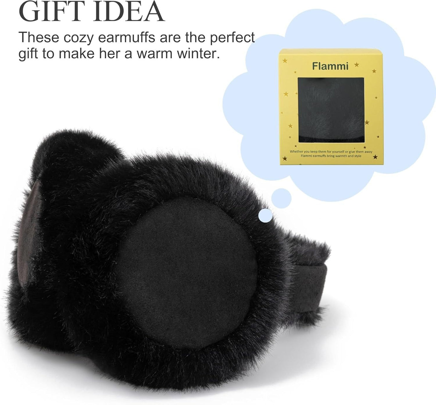 Ear Mus or Winter Women, Water Resistant Suedette and aux ur Warm Earmus oldable Outdoor Ear Warmers or Women Girls