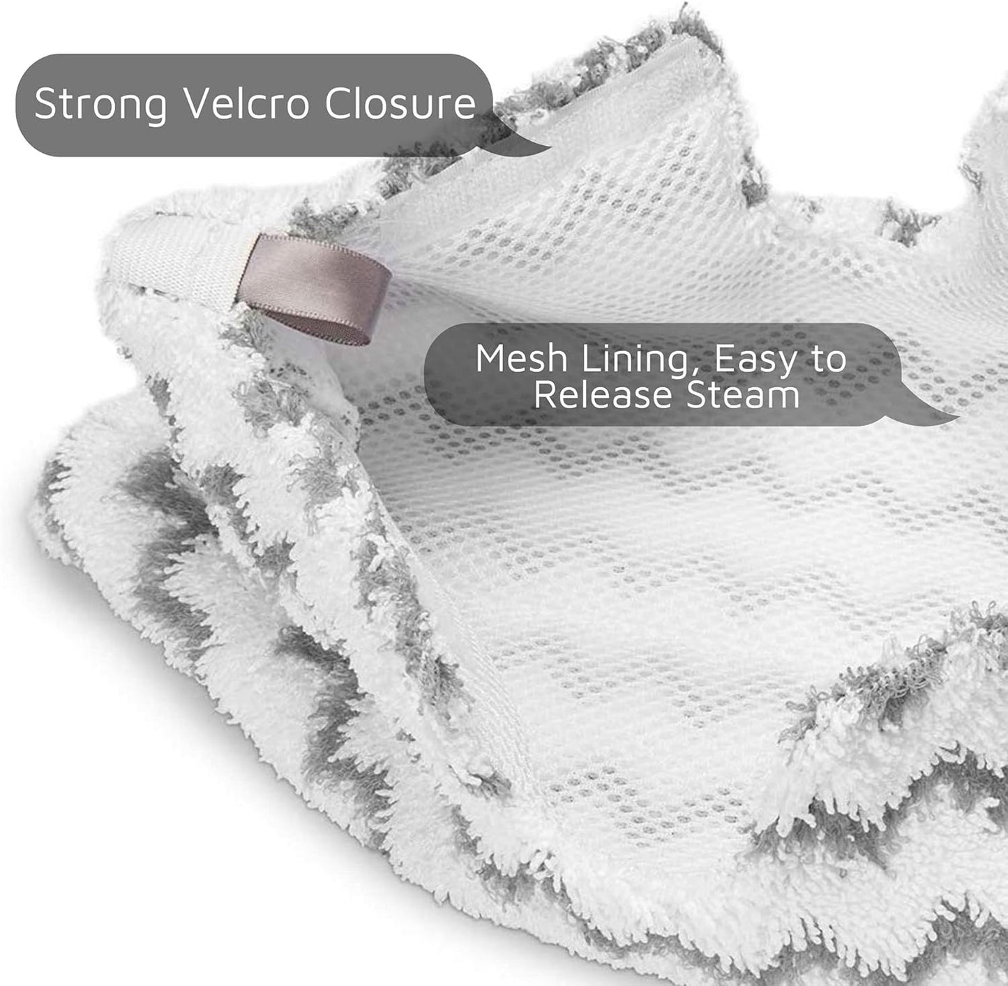 6 Pack Steam Mop Pad or Shark Steam Pocket Mops S3500 Series S3501 S3601 S3550 S3901 S3801 SE450 S3801CO S3601D (2 Sot mop pad+4 scrubby mop pad)